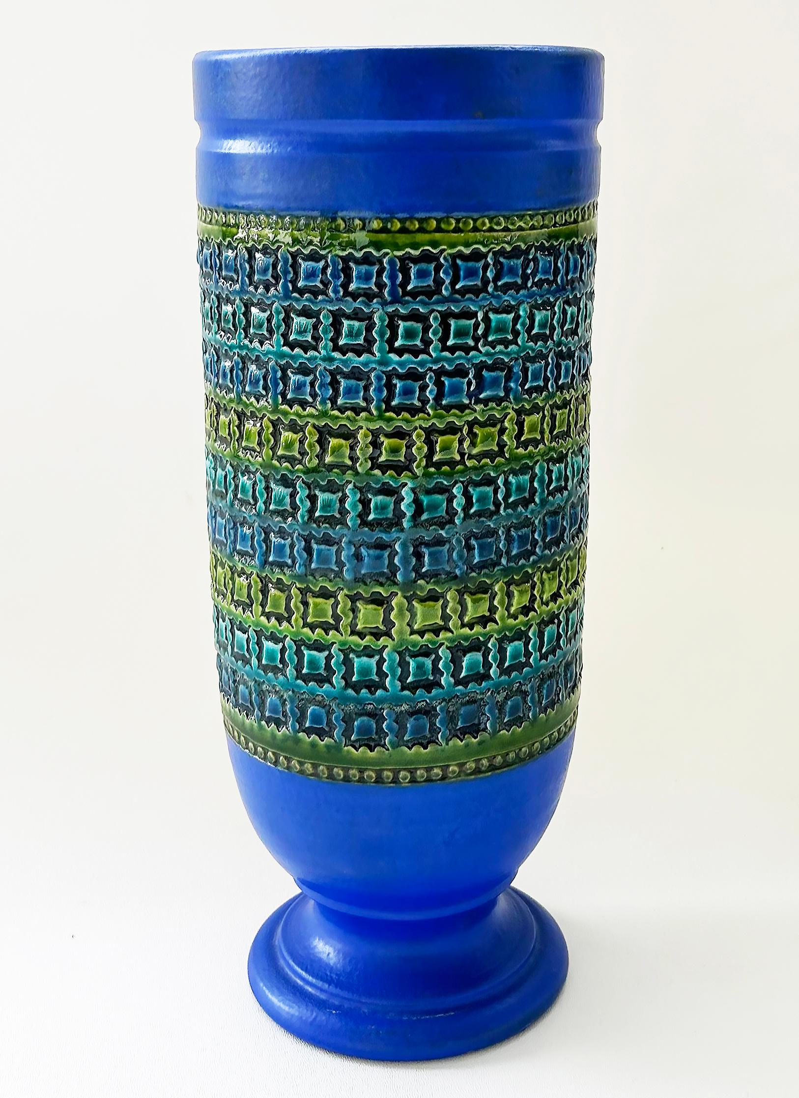 Mid-Century Modern Aldo Londi Bitossi Vase en céramique émaillée du milieu du siècle, marqué en vente