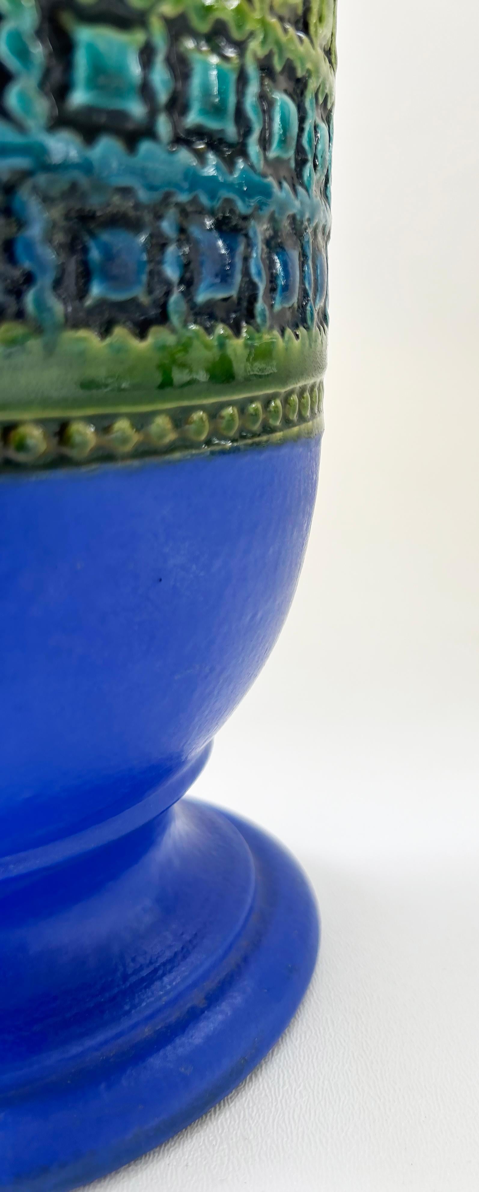 Aldo Londi Bitossi Vase en céramique émaillée du milieu du siècle, marqué Bon état - En vente à Miami, FL