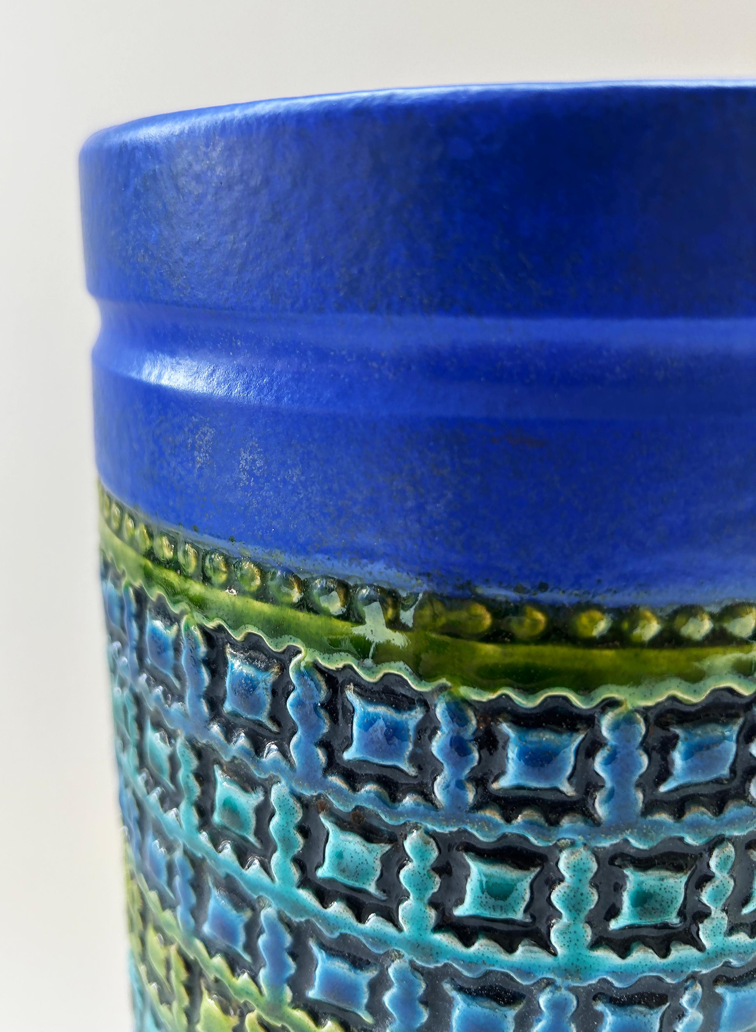 Céramique Aldo Londi Bitossi Vase en céramique émaillée du milieu du siècle, marqué en vente
