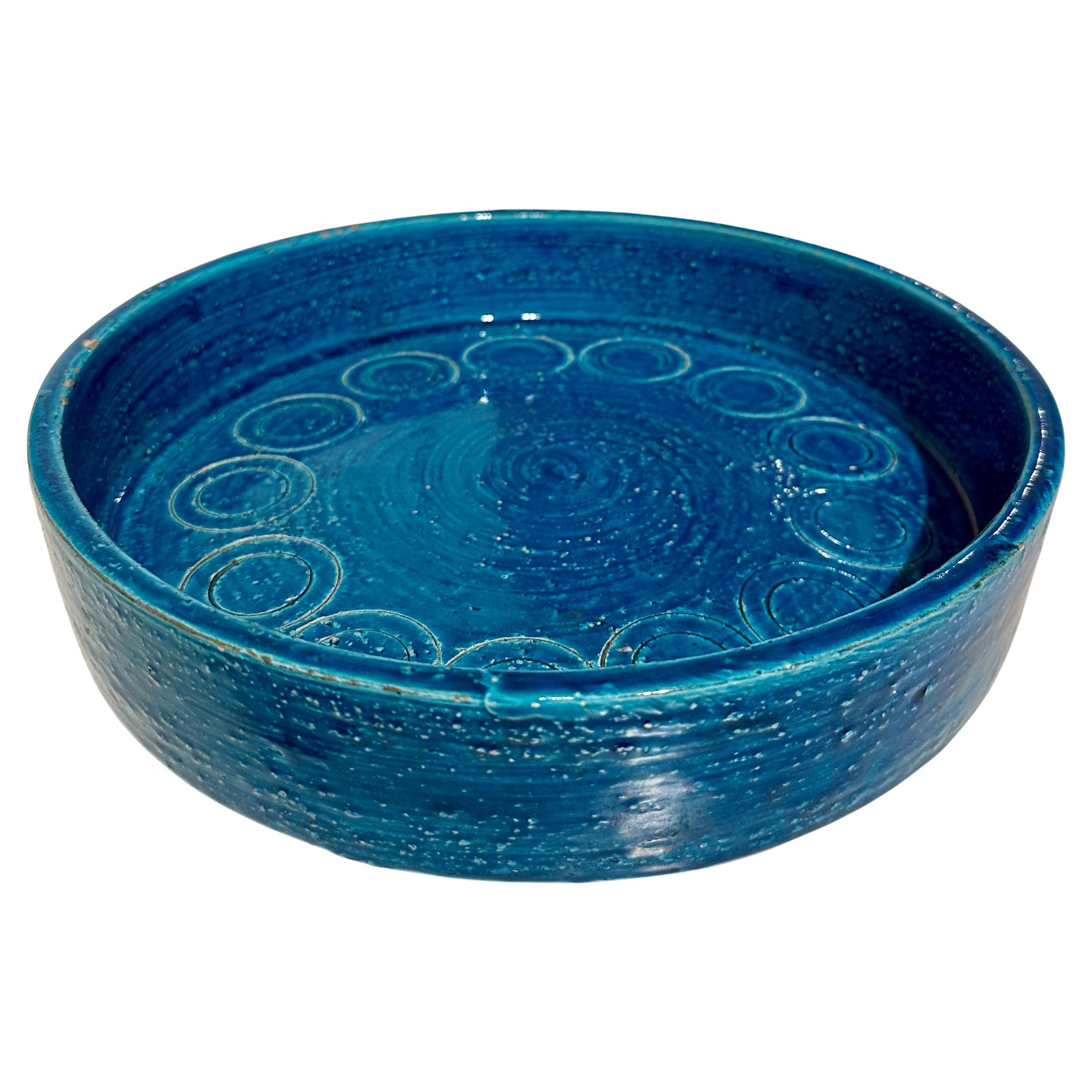 Bol rond Rimini Blu en céramique Aldo Londi Bitossi
