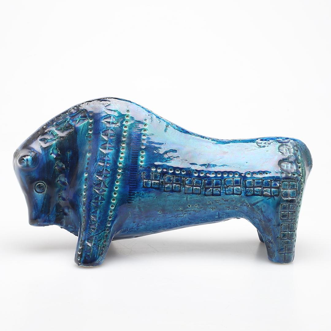 Toro Aldo Londi Bitossi Rimini Azul Italia, años 70 finales del siglo XX en venta