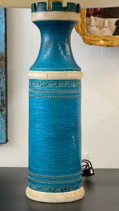 Aldo Londi Bitossi Rimini Lampada Castello Blu