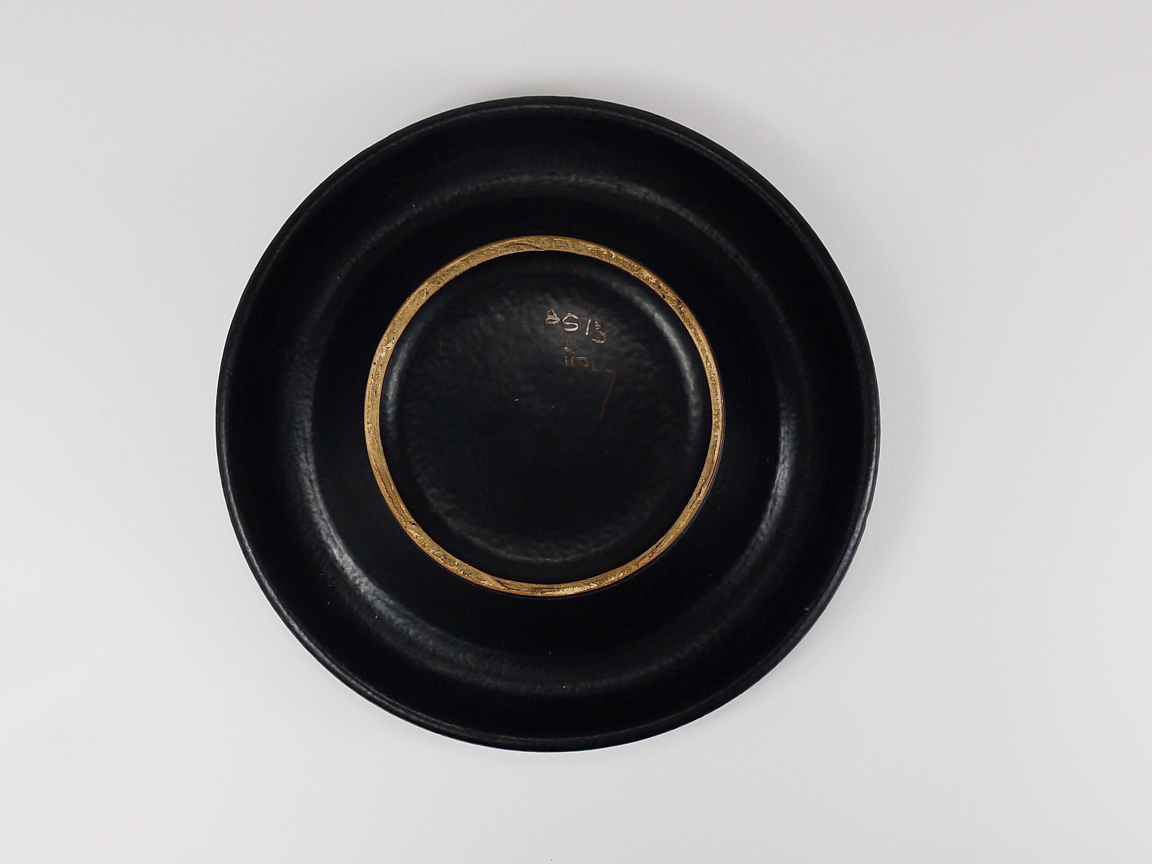 Bol de centre de table en céramique rayé du milieu du siècle dernier, Aldo Londi Bitossi, Italie, années 1960 en vente 3