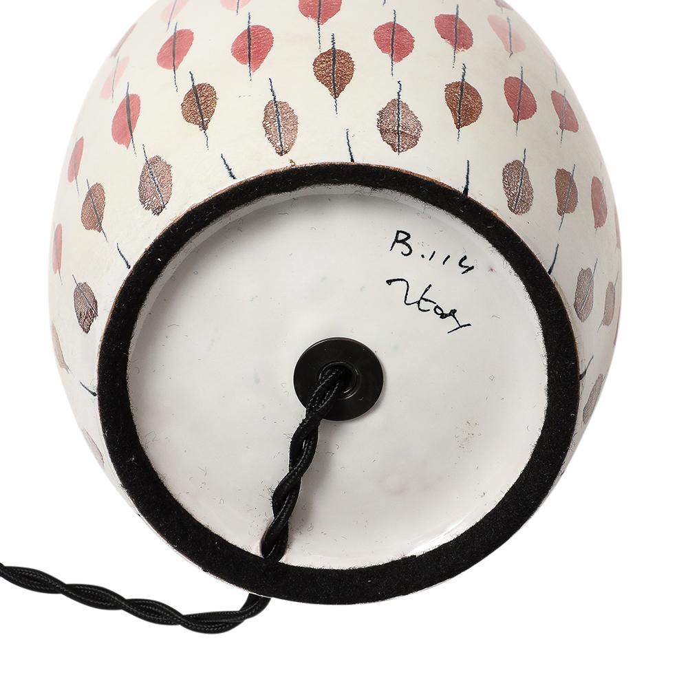 Lámpara de mesa Aldo Londi Bitossi, cerámica, multicolor, Piume, firmada en venta 4