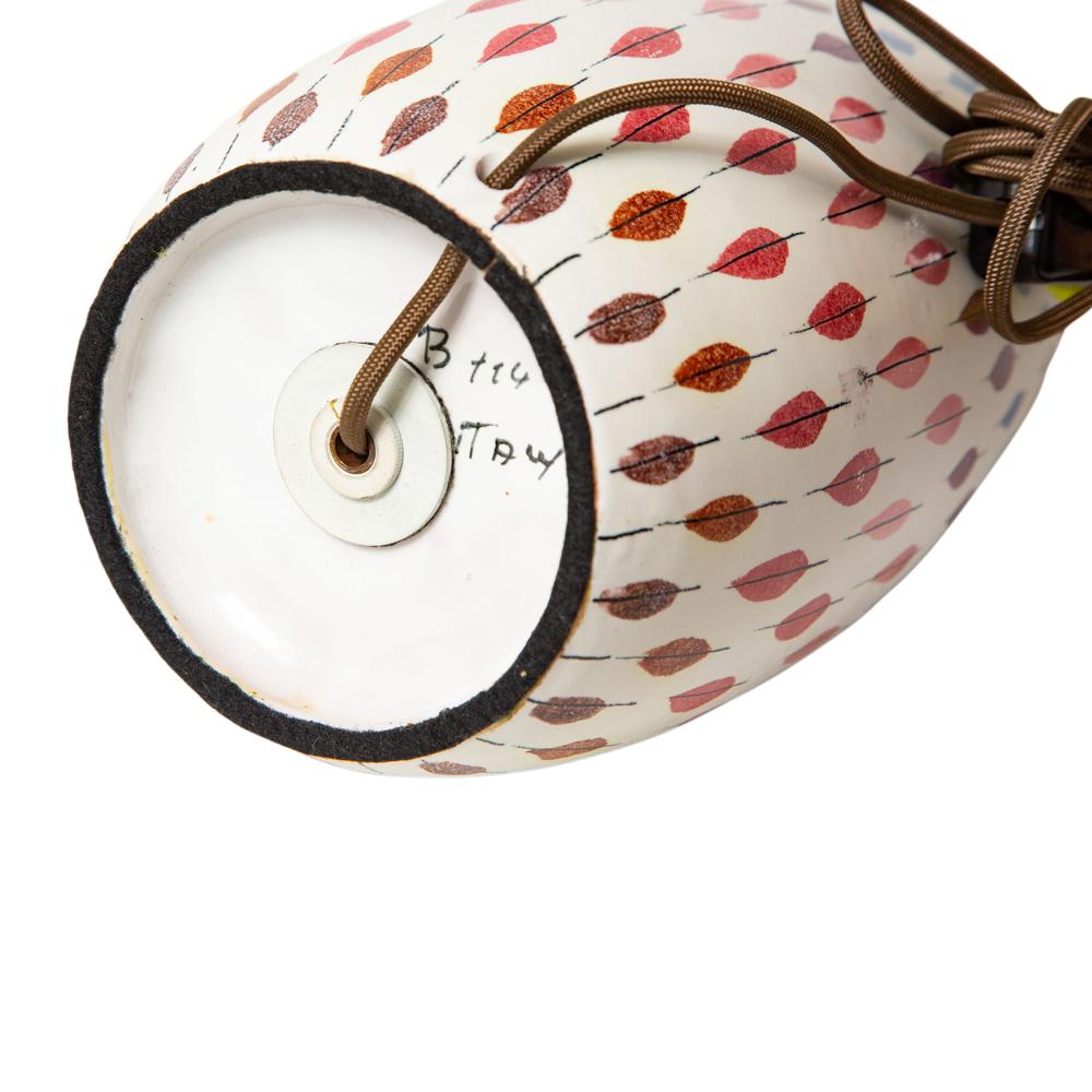 Aldo Londi Bitossi Table Lamps, Ceramic, Multi-Color, Piume, Signed 6