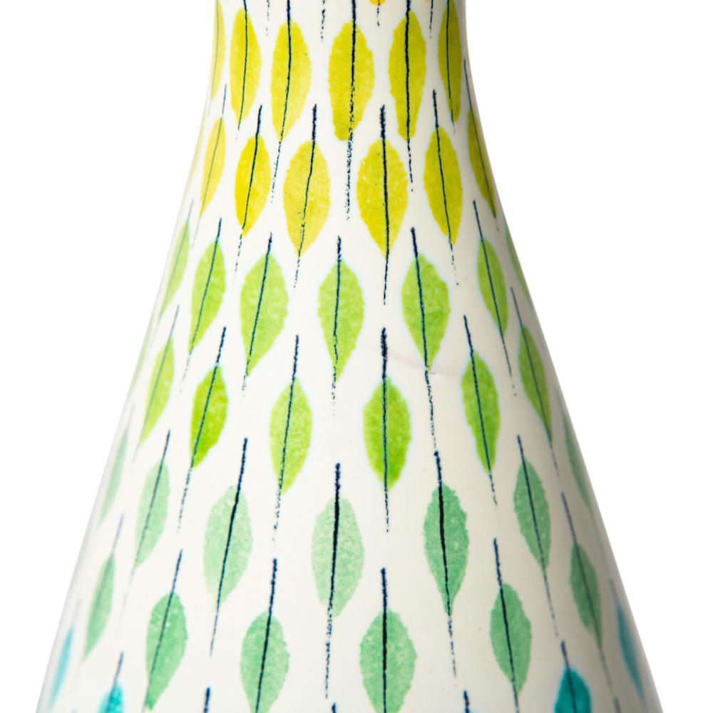 Glazed Aldo Londi Bitossi Table Lamps, Ceramic, Multi-Color, Piume, Signed