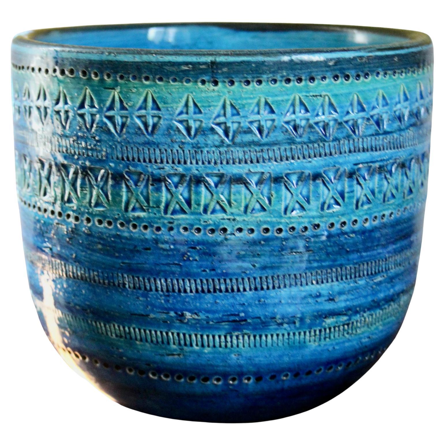 Aldo Londi blue ceramic vase