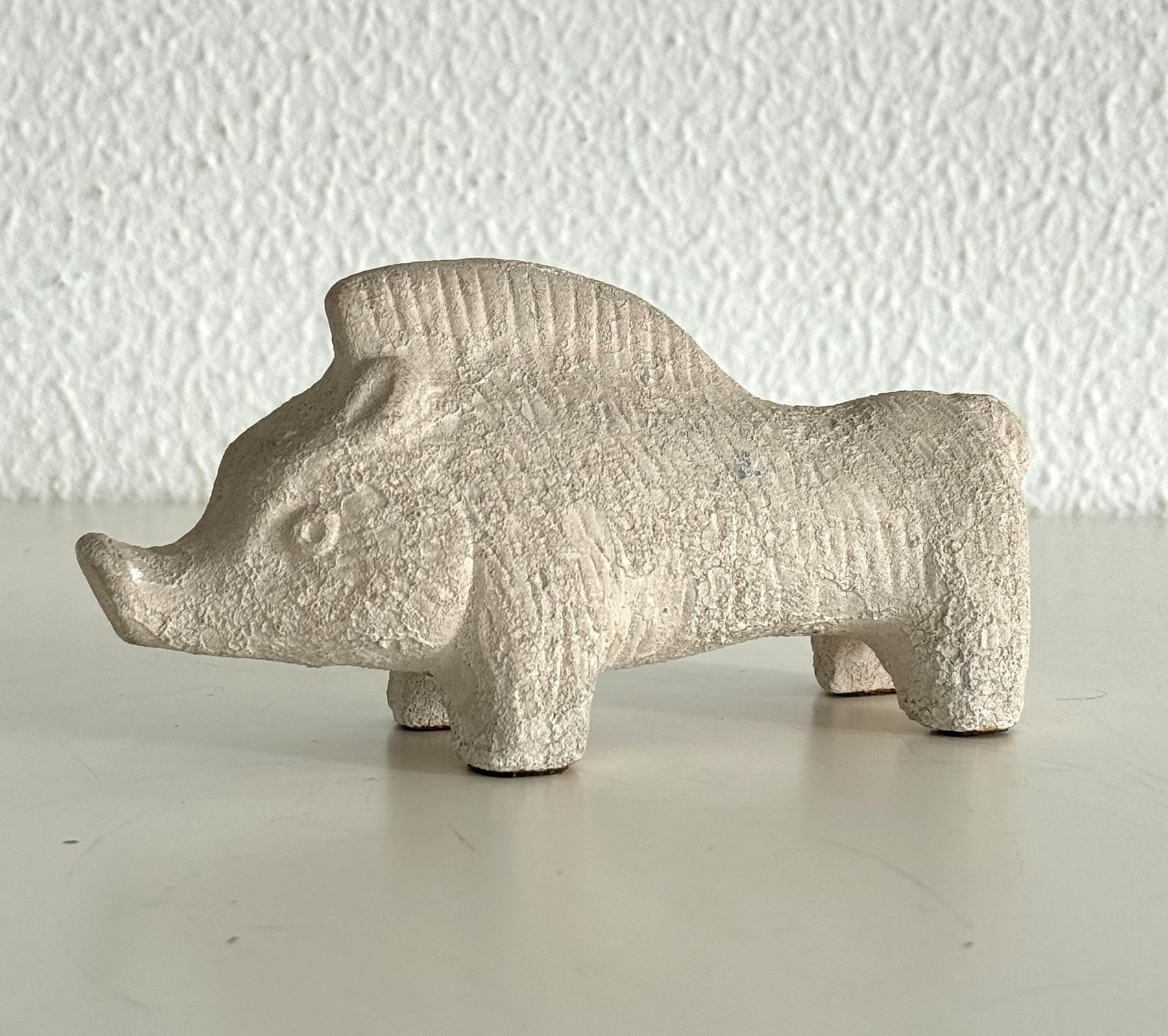 A beautiful rough ceramic boar in 