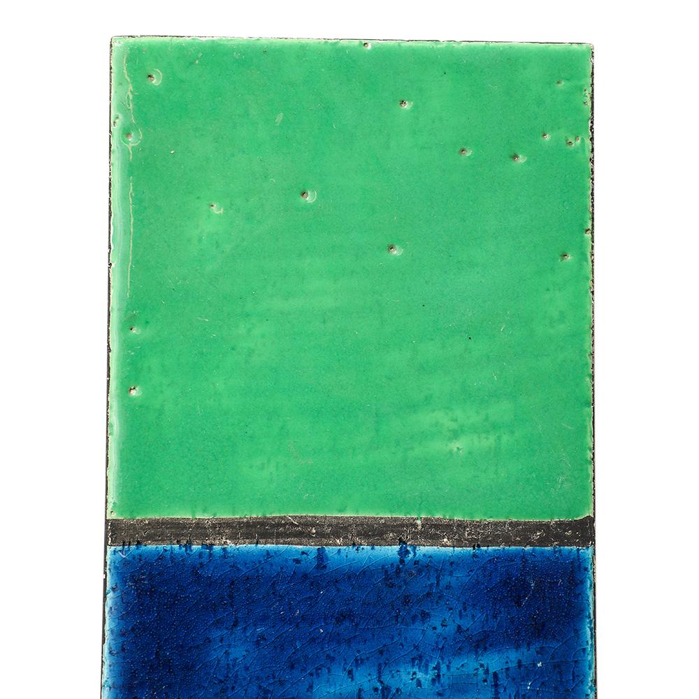 Aldo Londi Box, Mondrian, Ceramic, Blue, Green, Black, Signed, Rosenthal Netter For Sale 4
