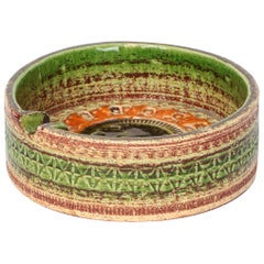 Aldo Londi Ceramic Ashtray for Bitossi Sahara Pattern, 1960s