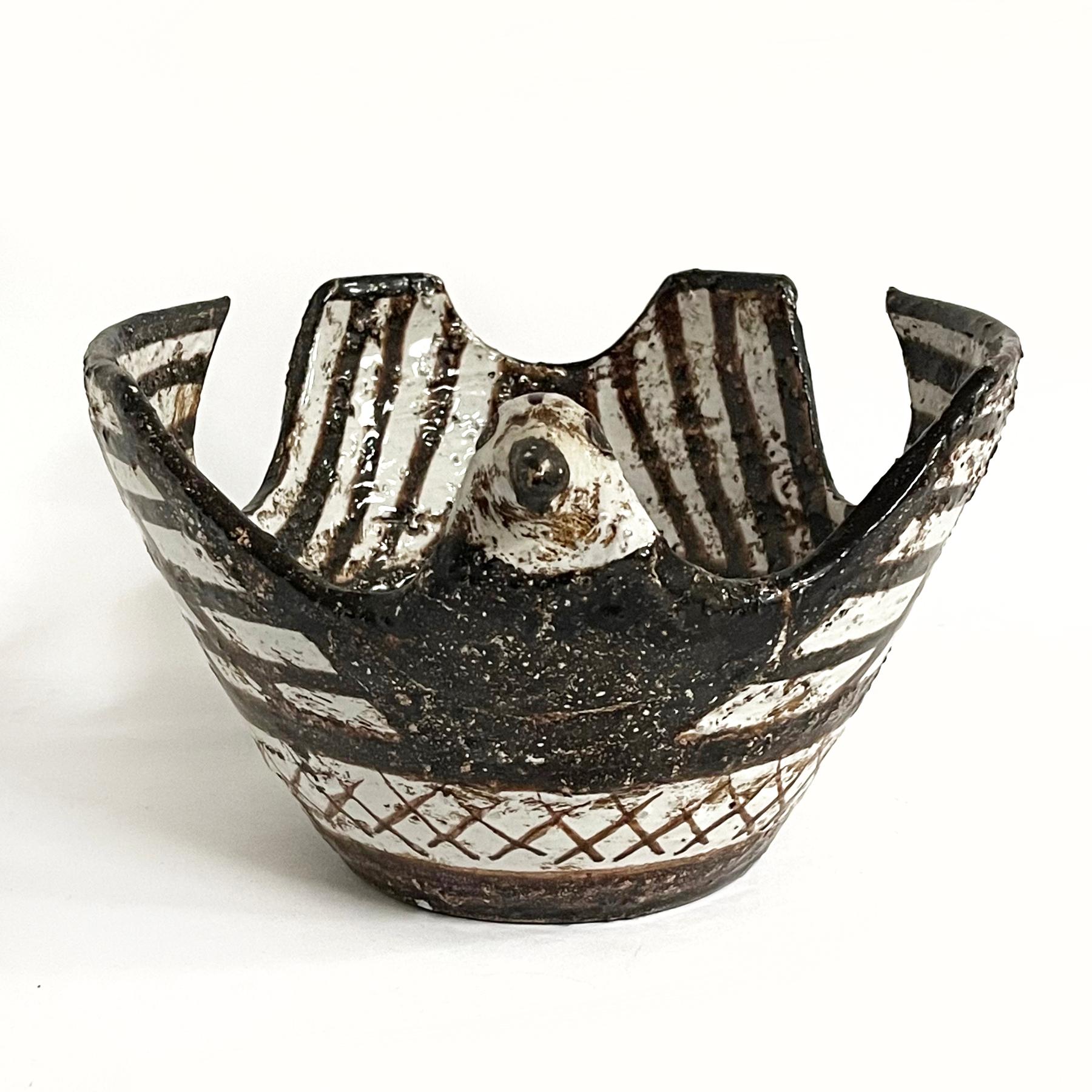 Mid-Century Modern Aldo Londi Ceramic Bird Bowl by Bitossi