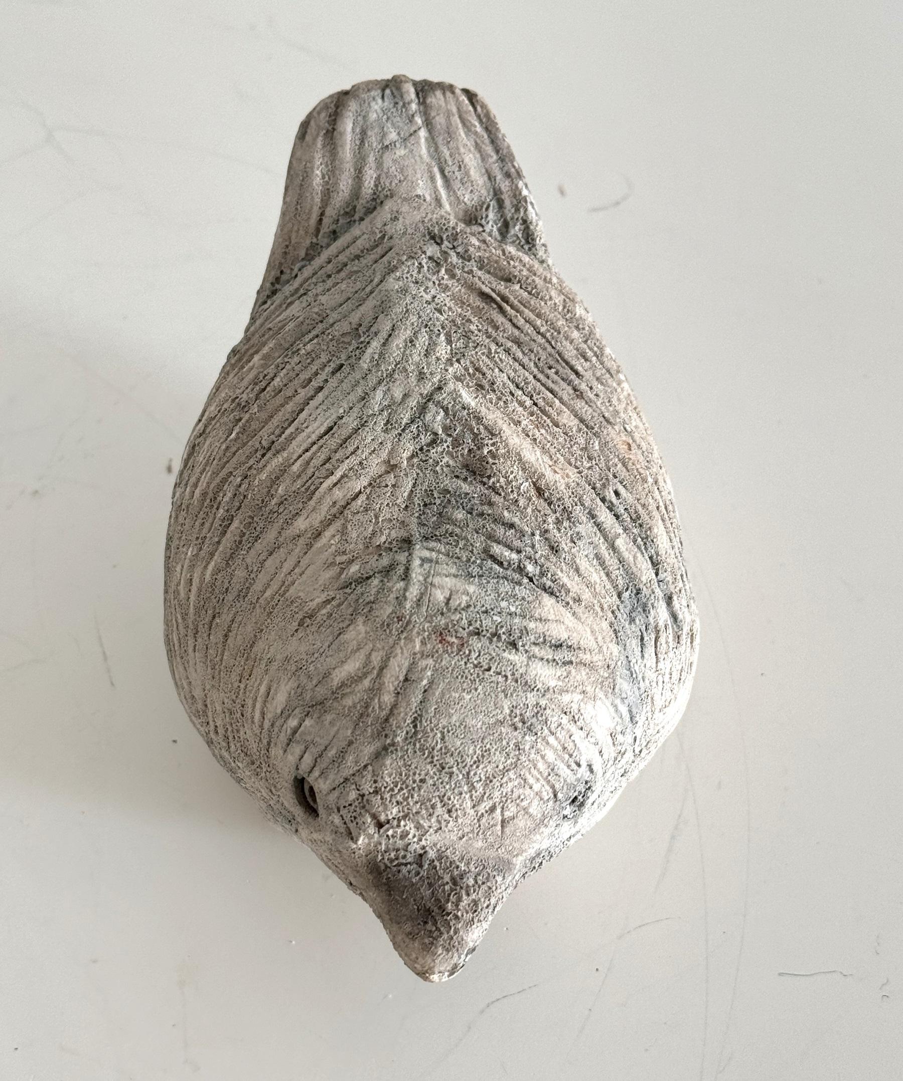 Uccello in ceramica di Aldo Londi con finitura 