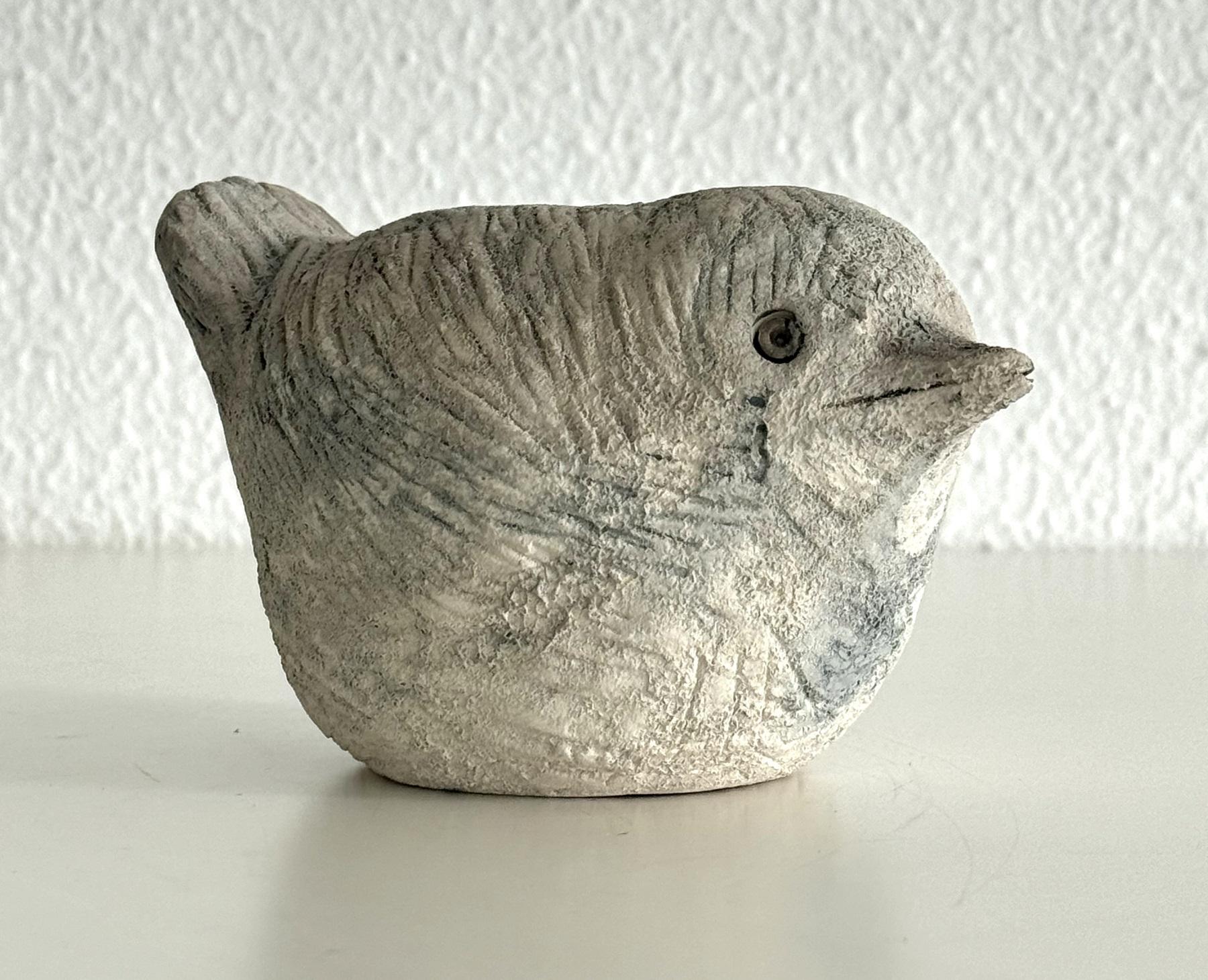 Uccello in ceramica di Aldo Londi con finitura 