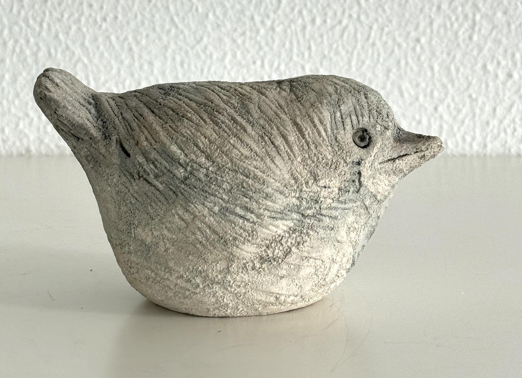 Uccello in ceramica di Aldo Londi con finitura 