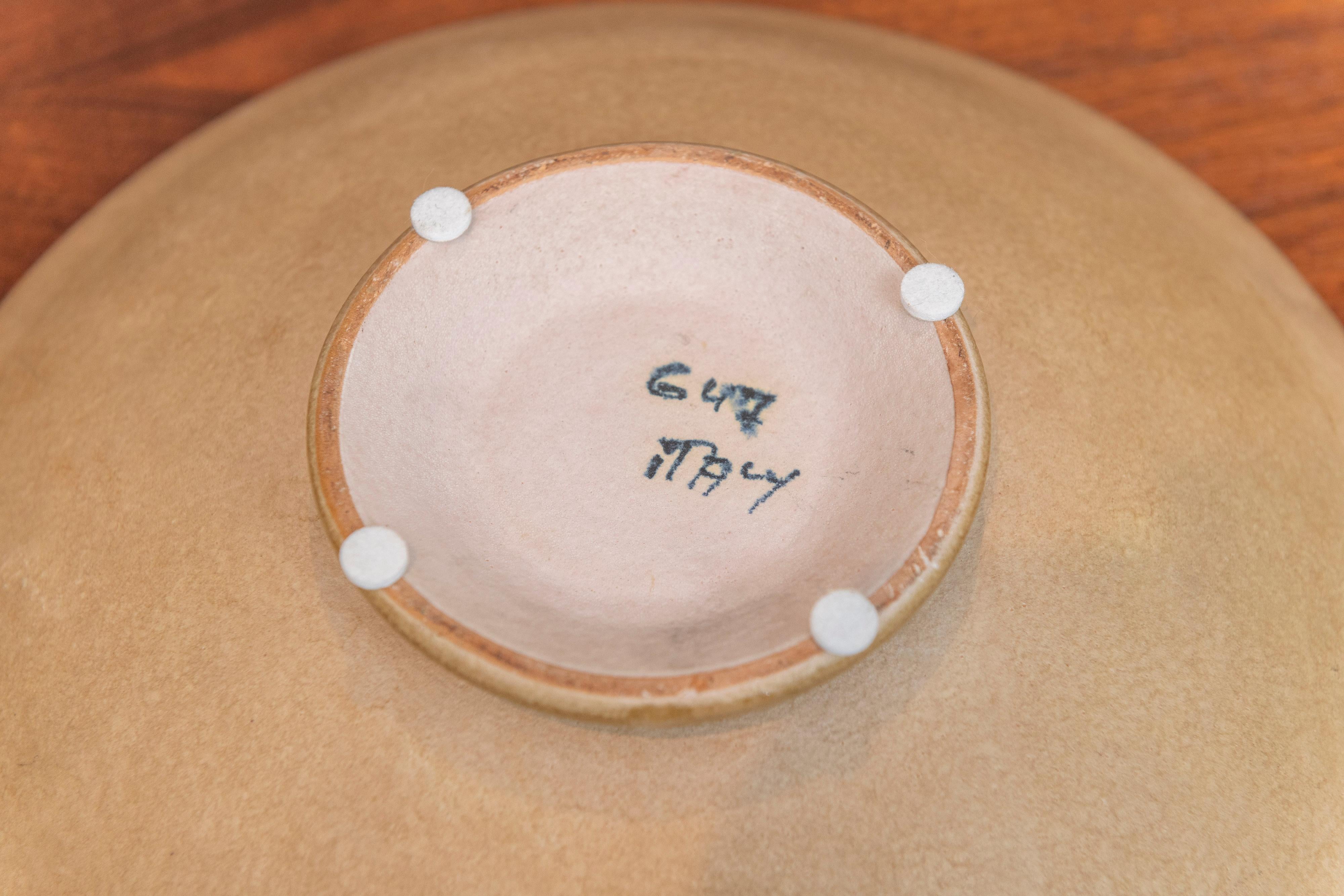 Mid-20th Century Aldo Londi Ceramic Bowl for Bitossi For Sale