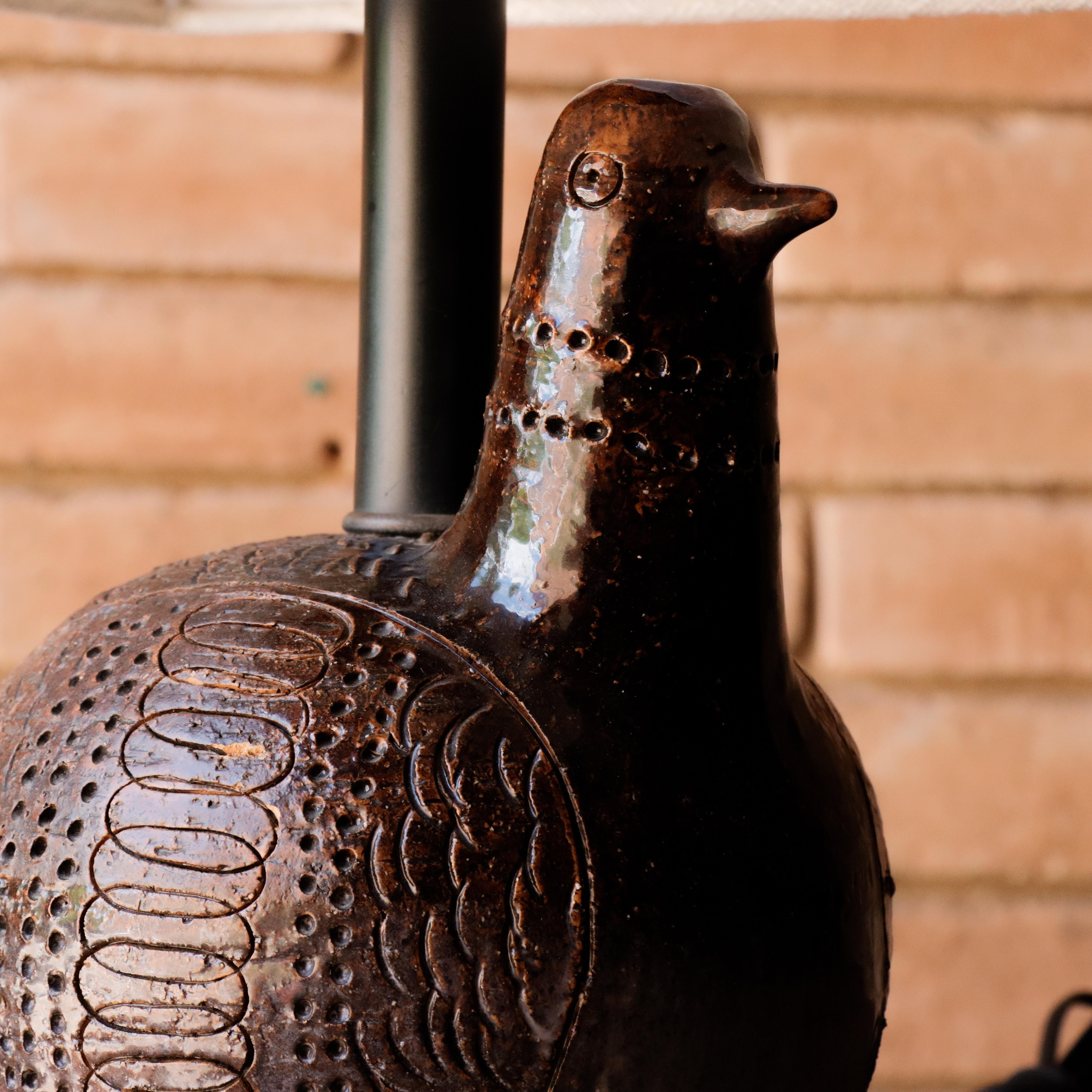 Italiano Lampada da tavolo 'Pernice' in ceramica di Aldo Londi, Bitossi, Italia, anni '60 in vendita