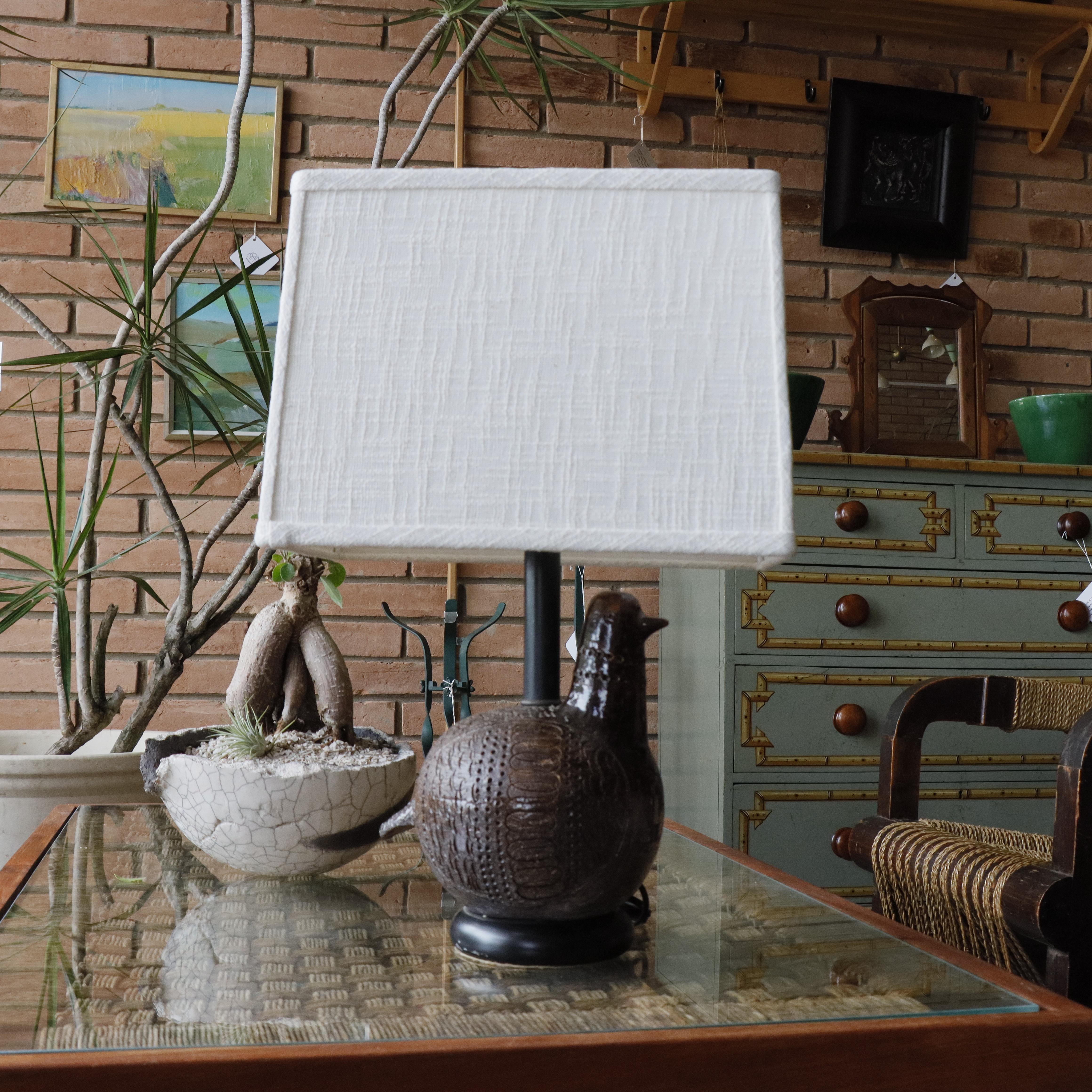 Lampada da tavolo 'Pernice' in ceramica di Aldo Londi, Bitossi, Italia, anni '60 In condizioni buone in vendita a Round Rock, TX