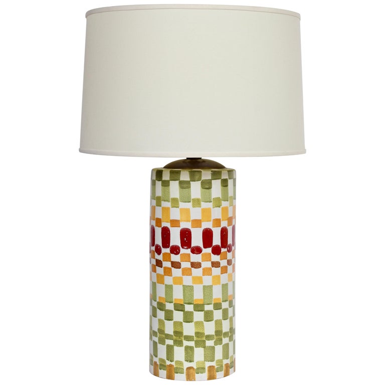 Aldo Londi Colorful Hand Painted Patchwork Ceramic Table Lamp 1960s For Sale At 1stdibs Get deals with coupon and discount code!