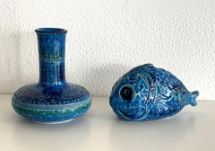 Aldo Londi for Bitossi Fish Rimini Blu Design, Italy 1960s