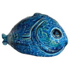 Aldo Londi pour Bitossi Fish Rimini Blu Design, Italie, années 1960