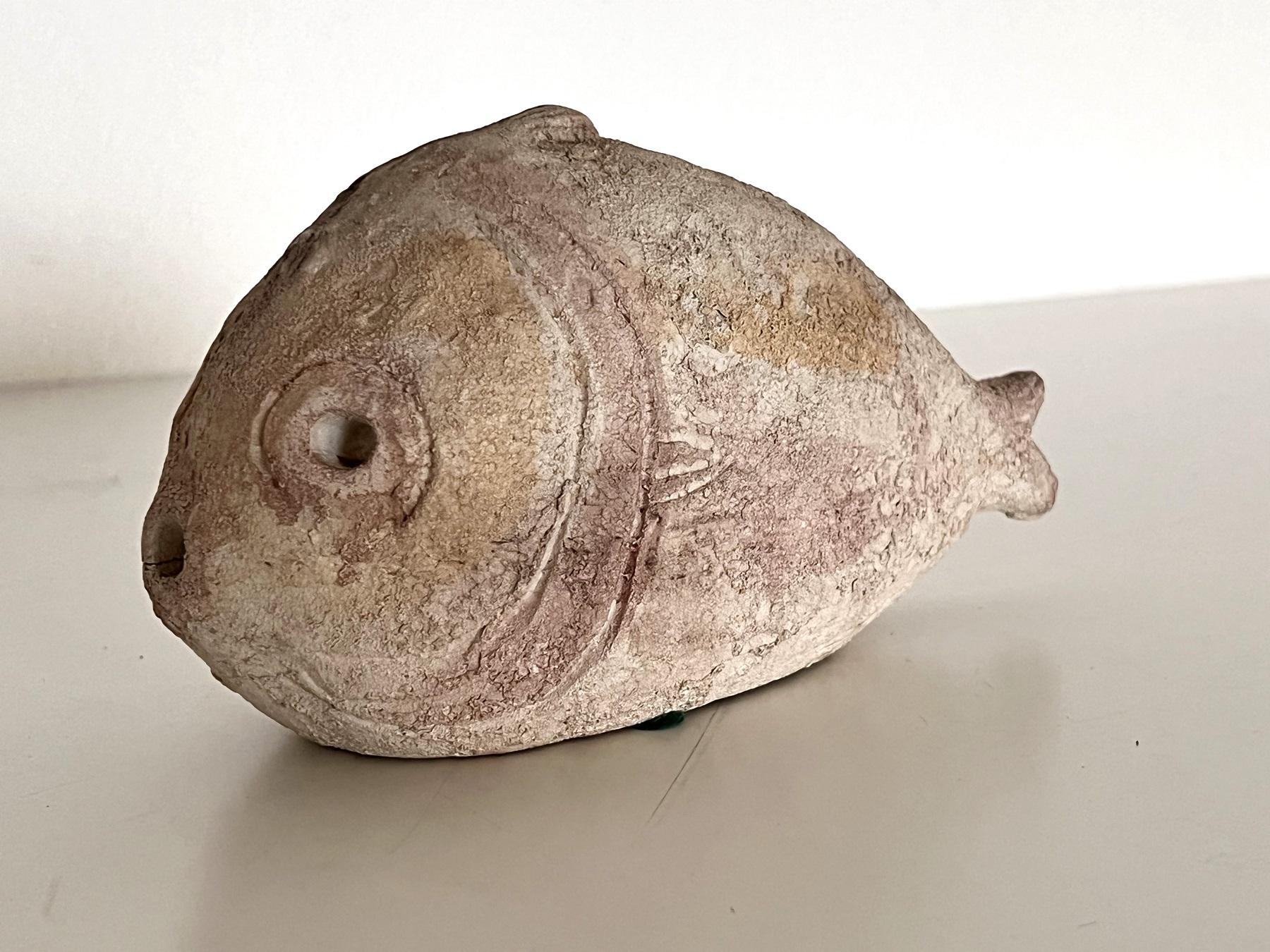 Ceramic Aldo Londi Fish Scavo Design, Italy 1960s