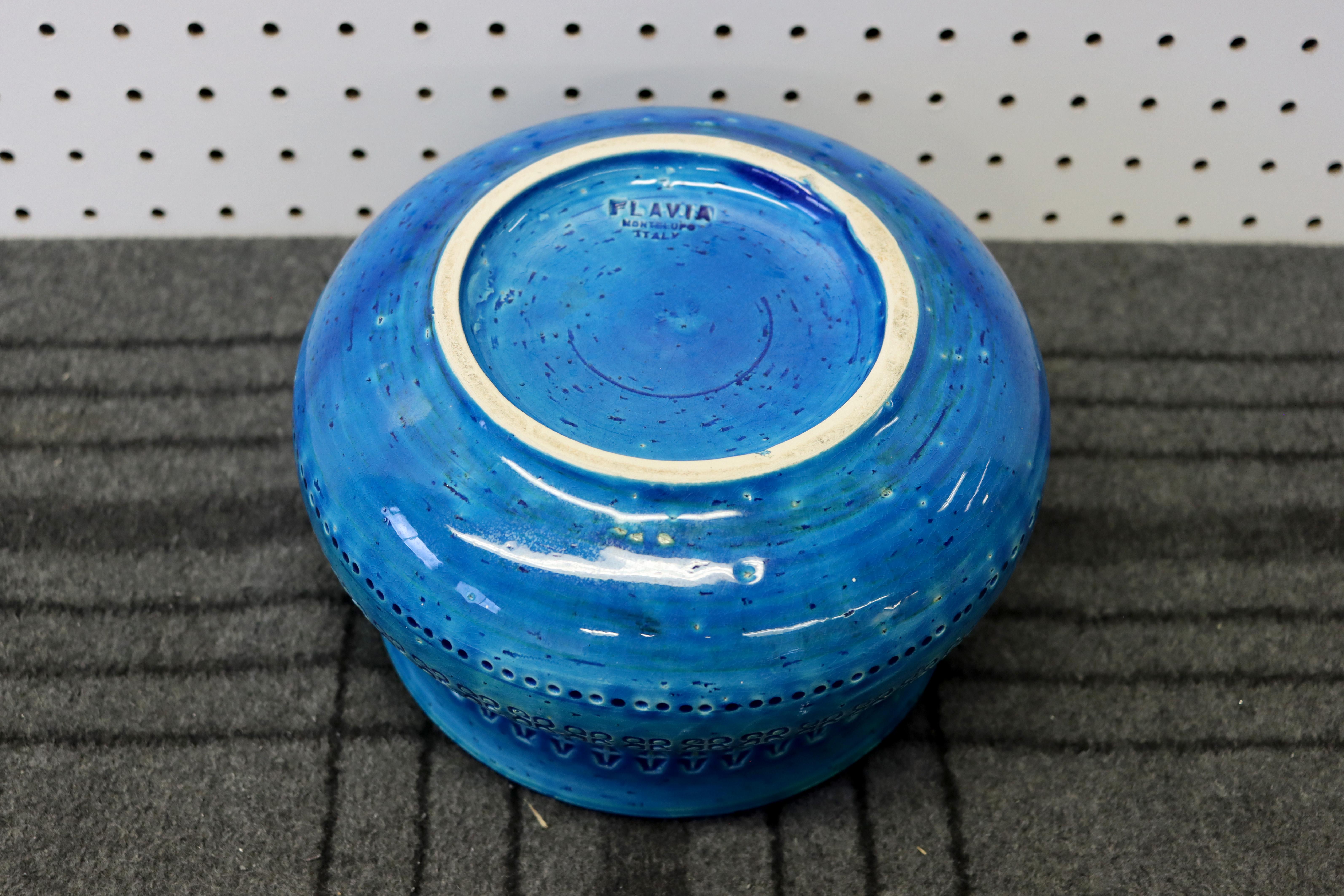 Aldo Londi Flavia Bitossi Rimini Blue Italian Ceramic Bowl 4