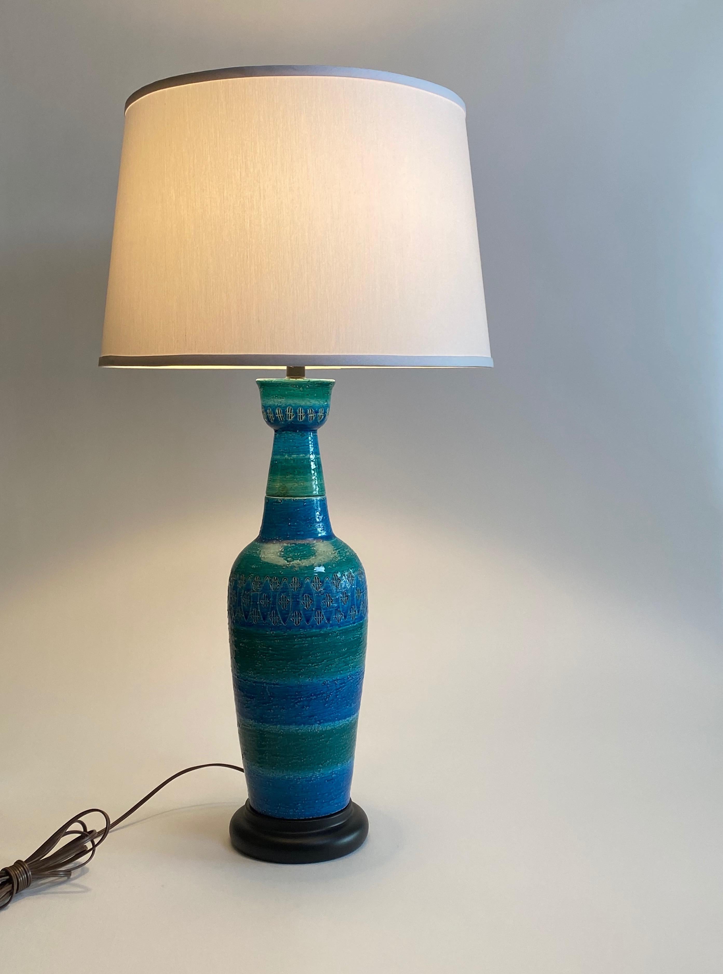 Mid-Century Modern Aldo Londi for Bistossi of Italy Ceramic Table Lamp For Sale