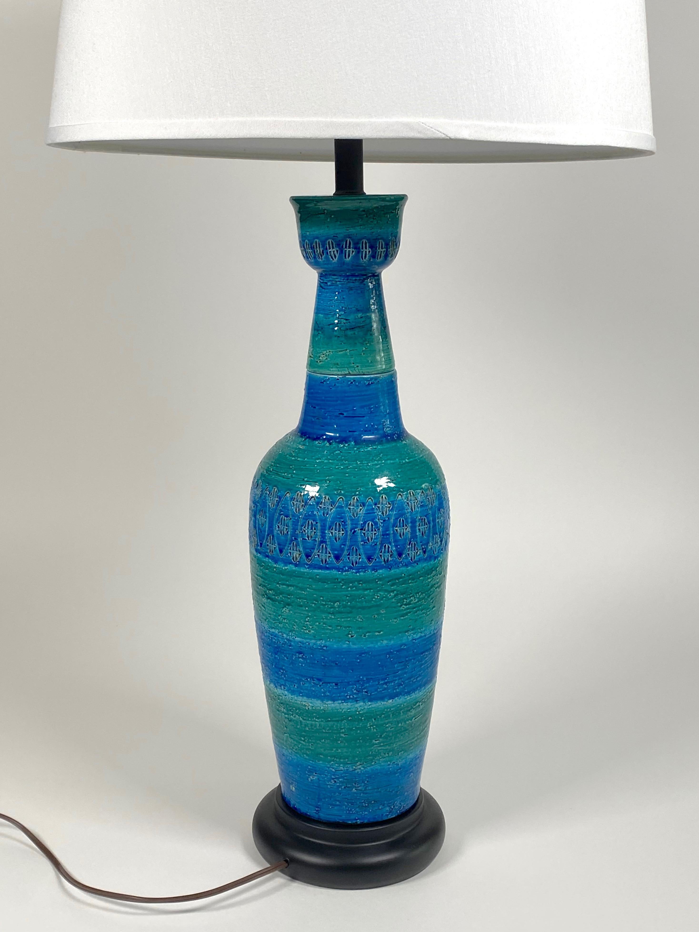Aldo Londi for Bistossi of Italy Ceramic Table Lamp In Good Condition For Sale In Oakland, CA