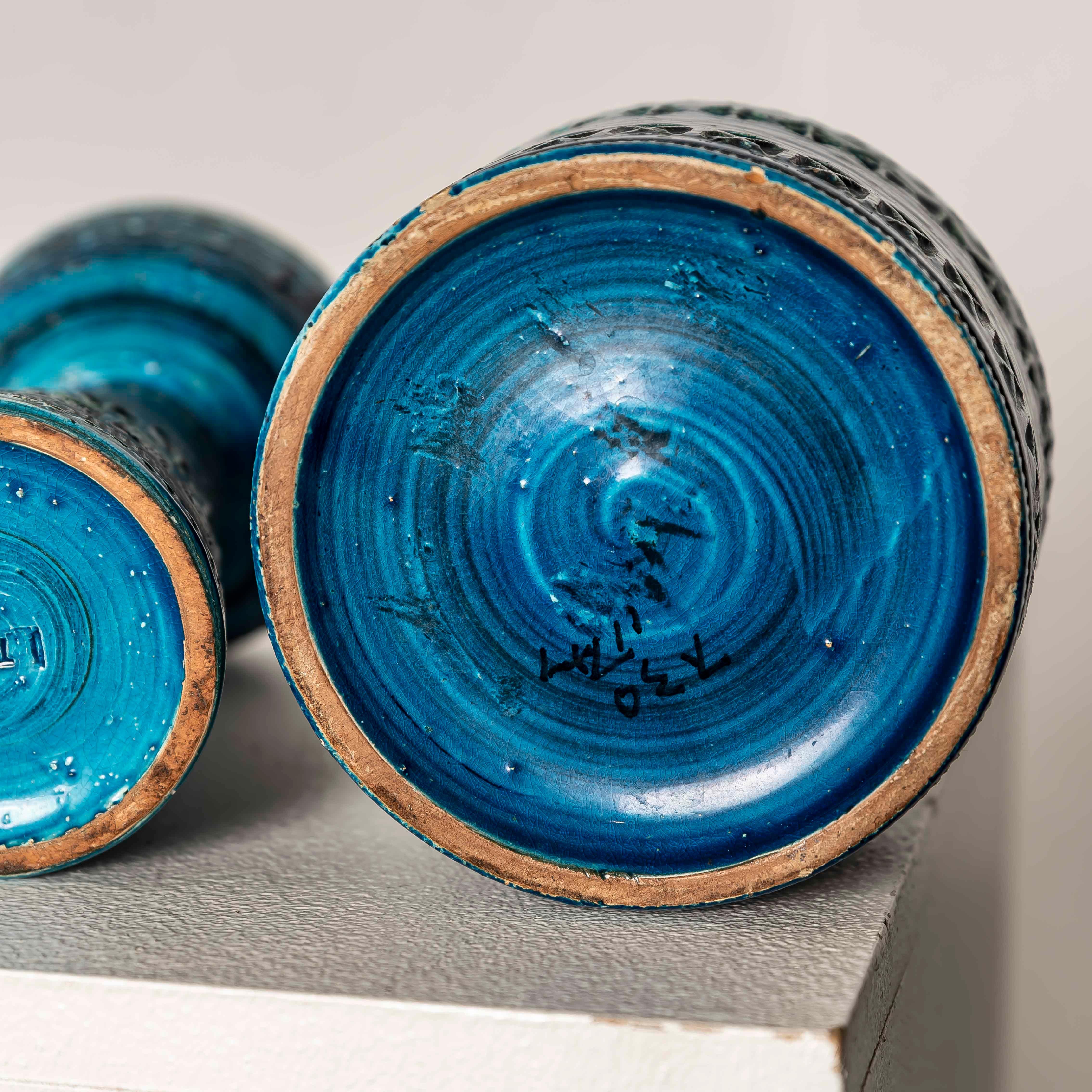 Mid-Century Modern Aldo Londi for Bitossi 3 set Rimini pieces, Italy 1970s For Sale