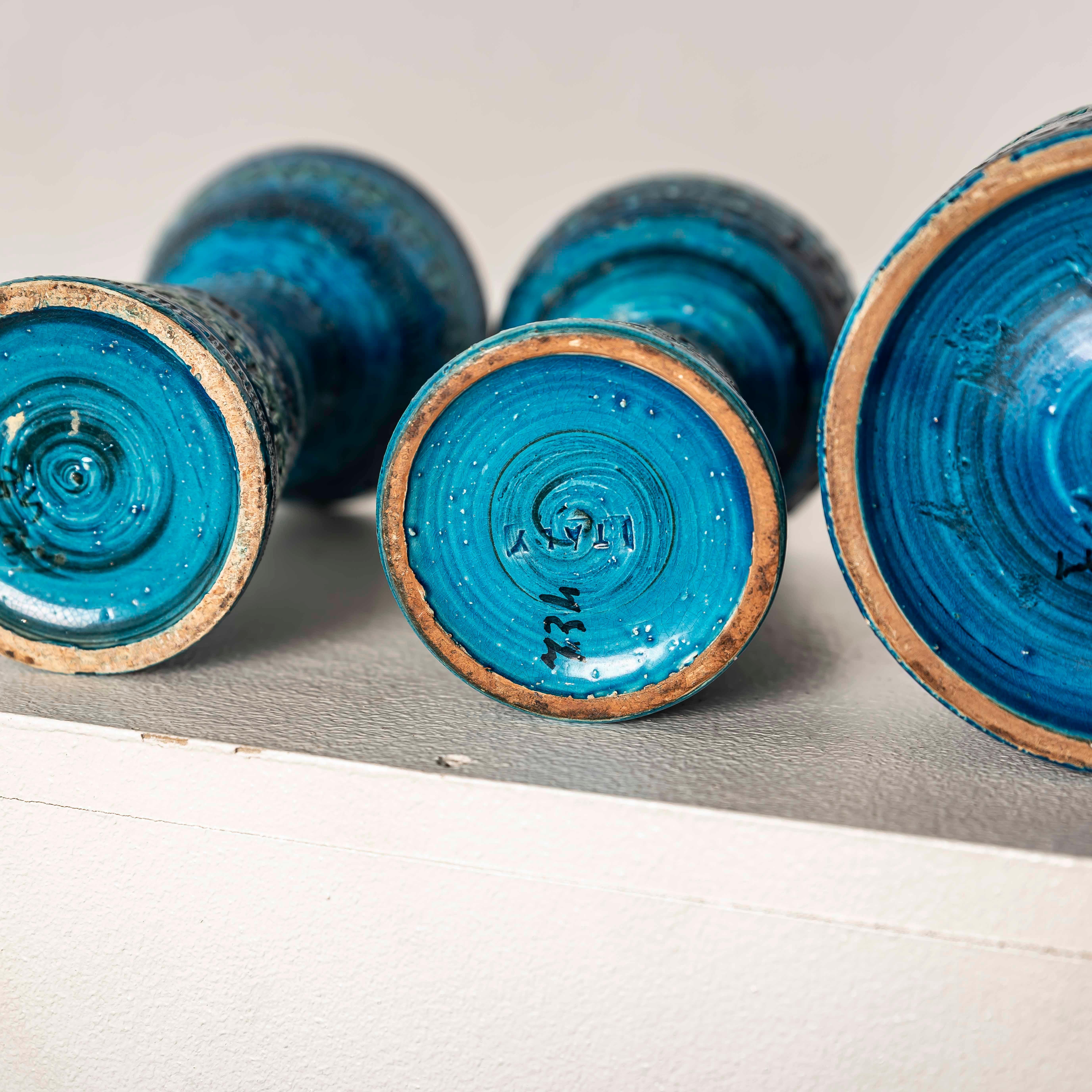 Italian Aldo Londi for Bitossi 3 set Rimini pieces, Italy 1970s For Sale