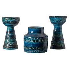 Aldo Londi for Bitossi 3 set Rimini pieces, Italy 1970s