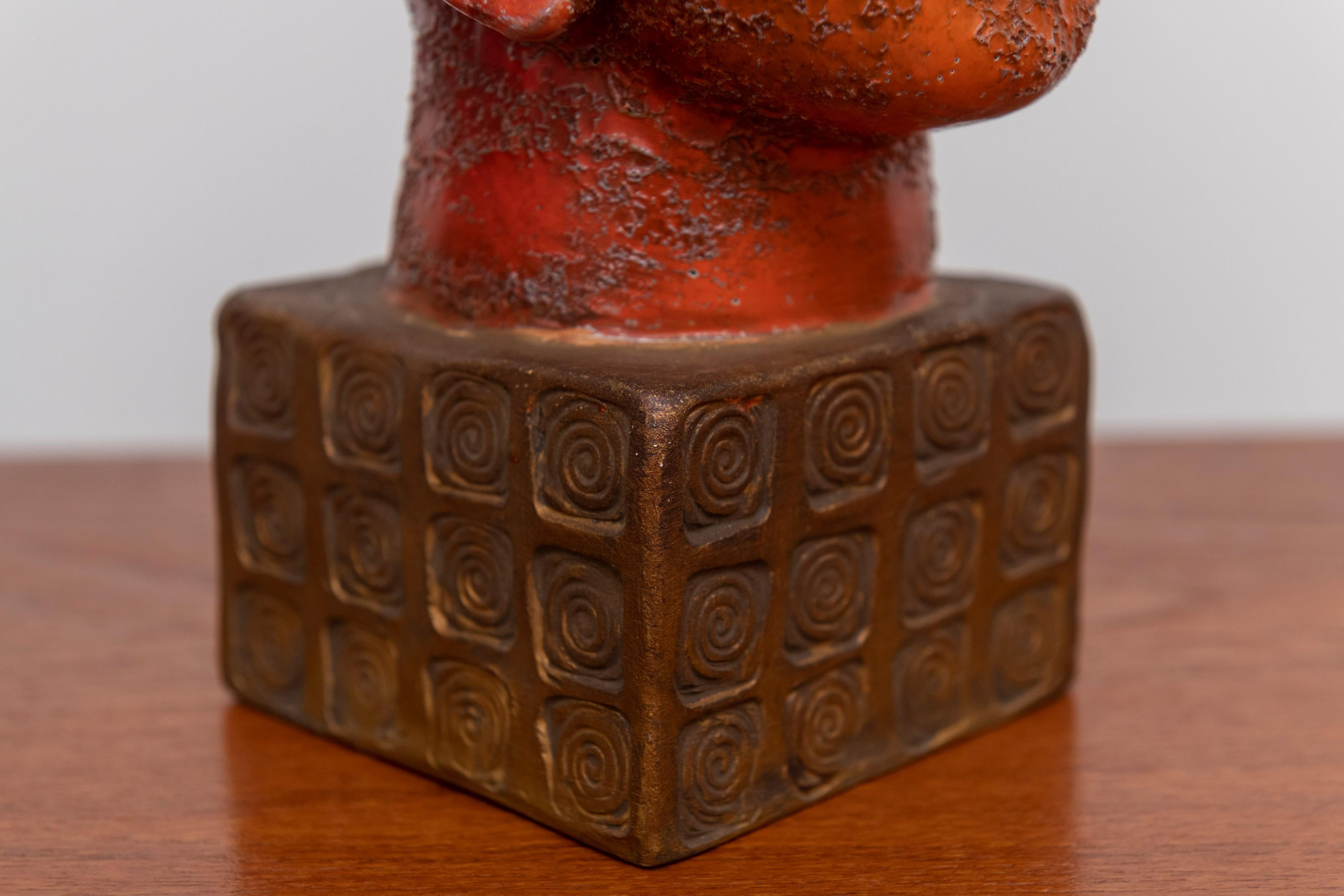 Aldo Londi for Bitossi Ceramic Buddha Head 1