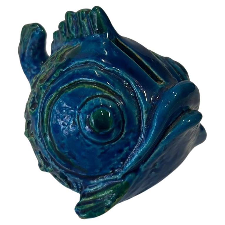 Aldo Londi für Bitossi Rimini Spardose für Fische aus Keramik, 1960 Italien