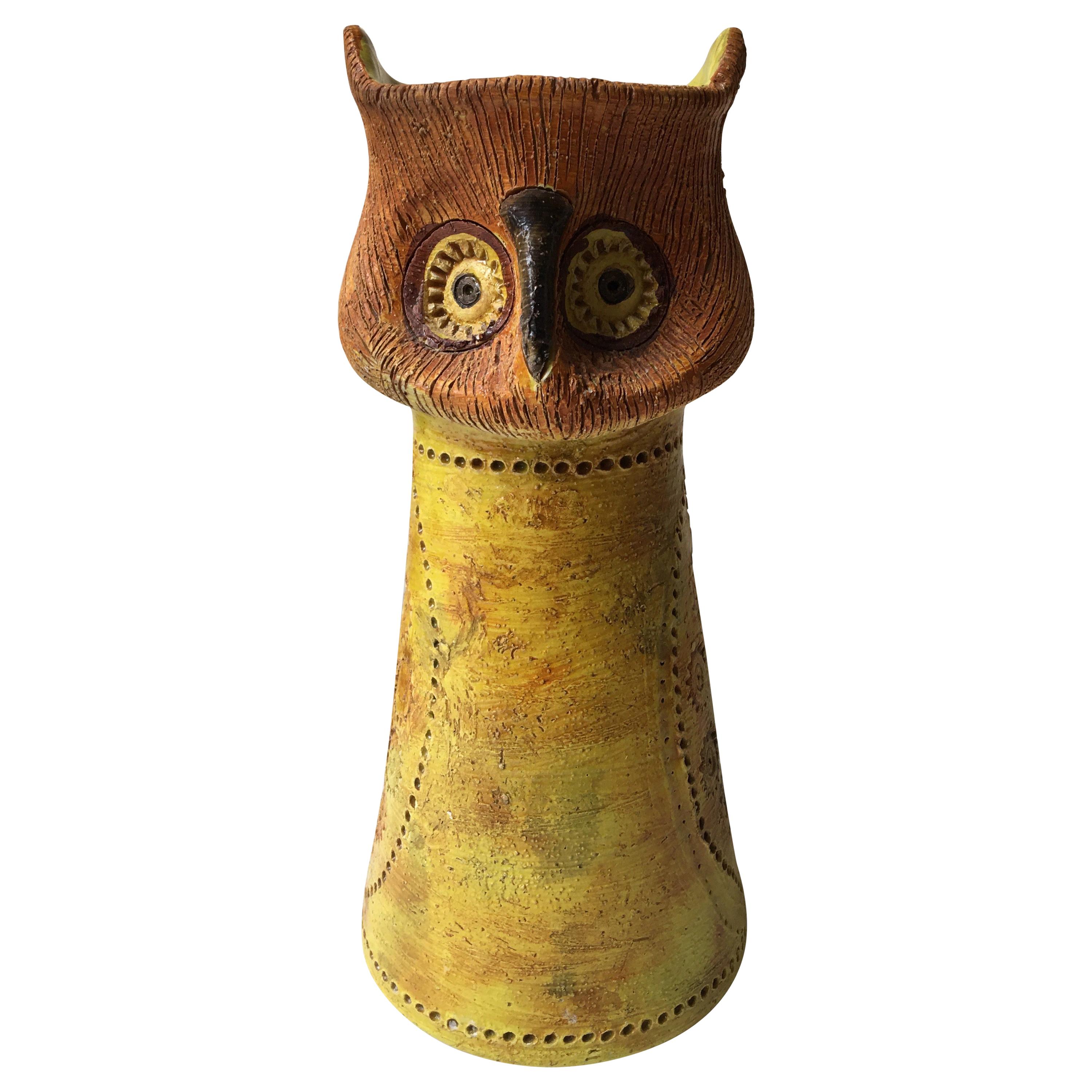 Aldo Londi for Bitossi Ceramic Owl  Rosenthal Netter