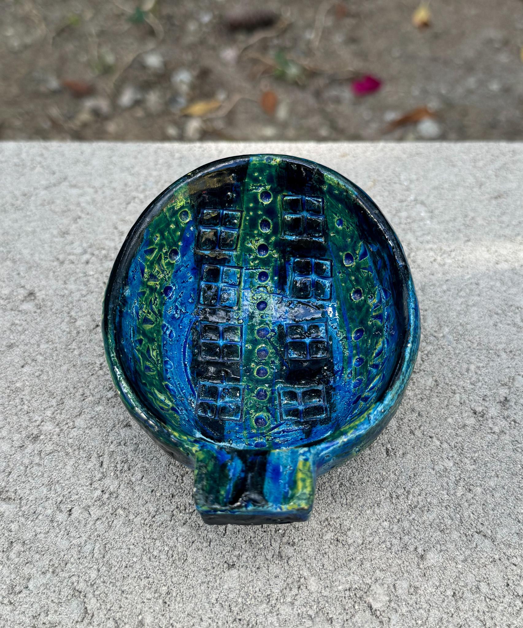 Aldo Londi for Bitossi Ceramic Rimini Blu Bowl / Ashtray, Italy c.1965 For Sale 4