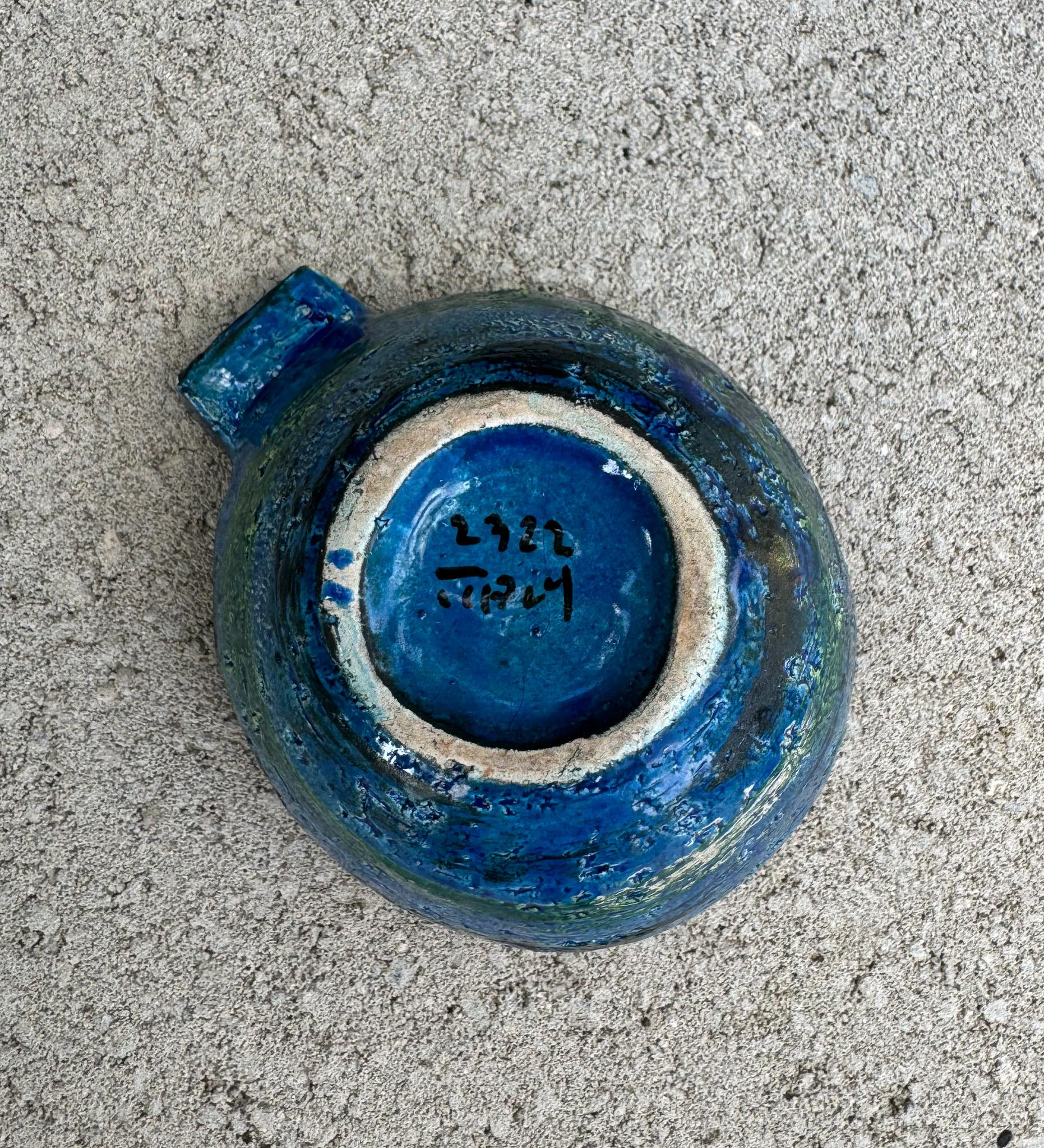 Aldo Londi for Bitossi Ceramic Rimini Blu Bowl / Ashtray, Italy c.1965 For Sale 5