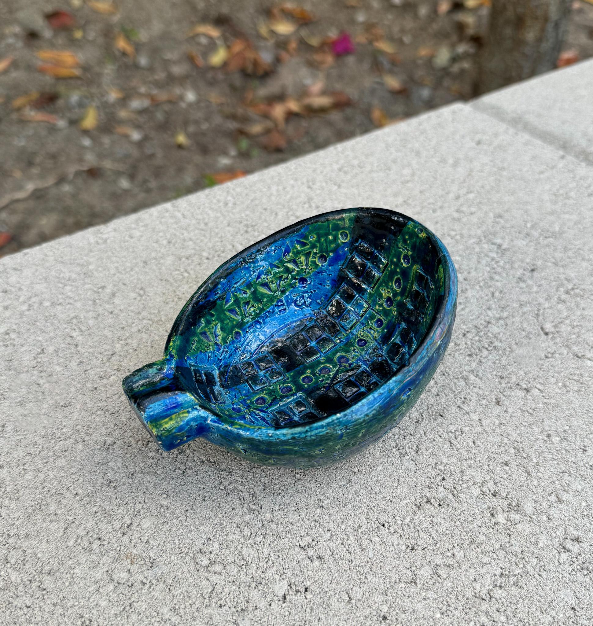 Aldo Londi for Bitossi Ceramic Rimini Blu Bowl / Ashtray, Italy c.1965 For Sale 6