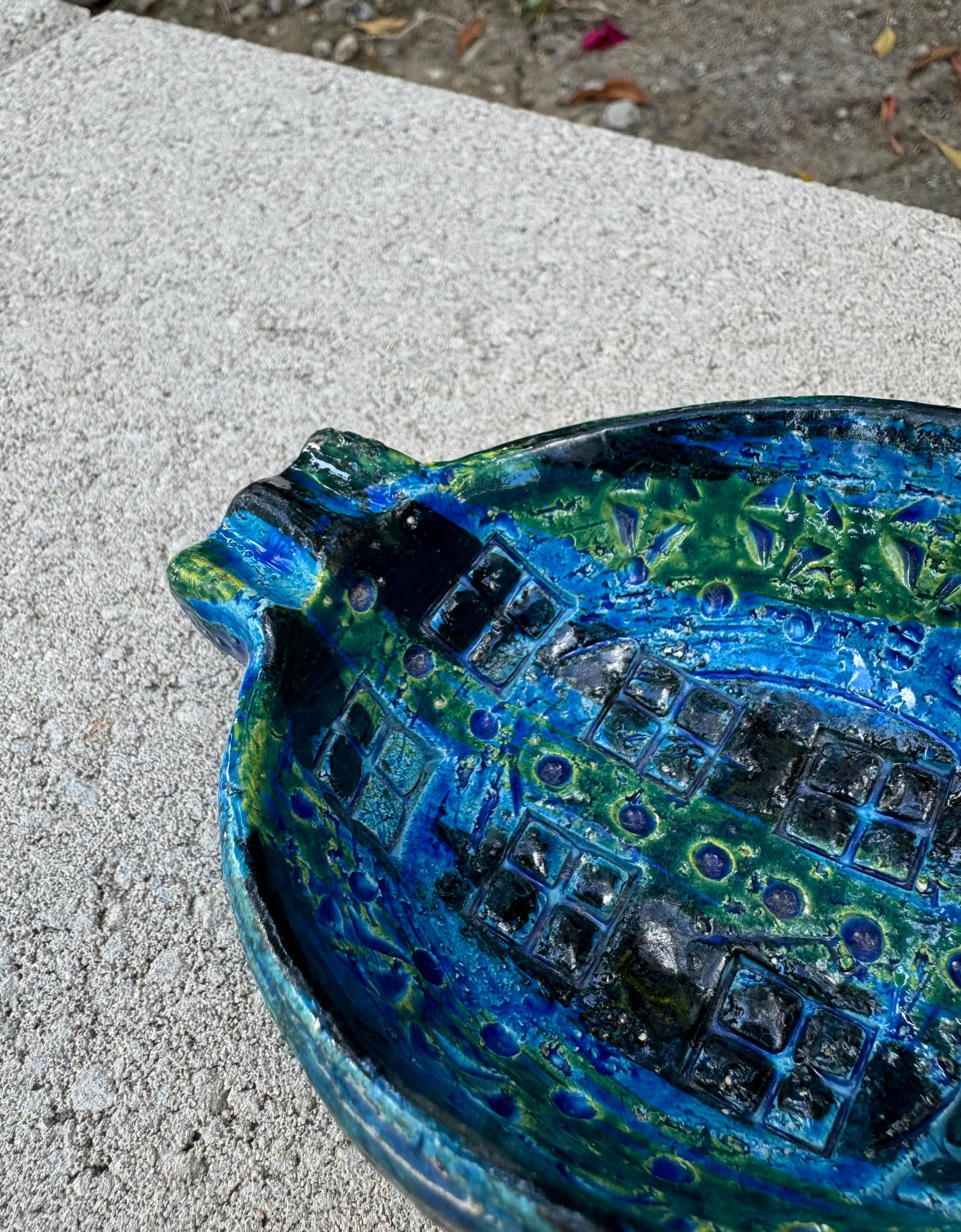 Aldo Londi for Bitossi Ceramic Rimini Blu Bowl / Ashtray, Italy c.1965 For Sale 9