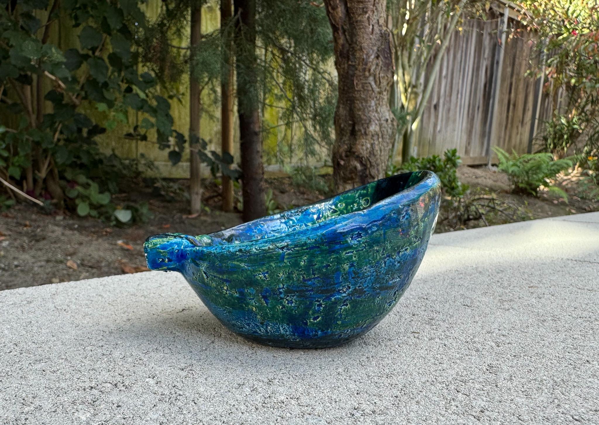 Aldo Londi for Bitossi Ceramic Rimini Blu Bowl / Ashtray, Italy c.1965 For Sale 1