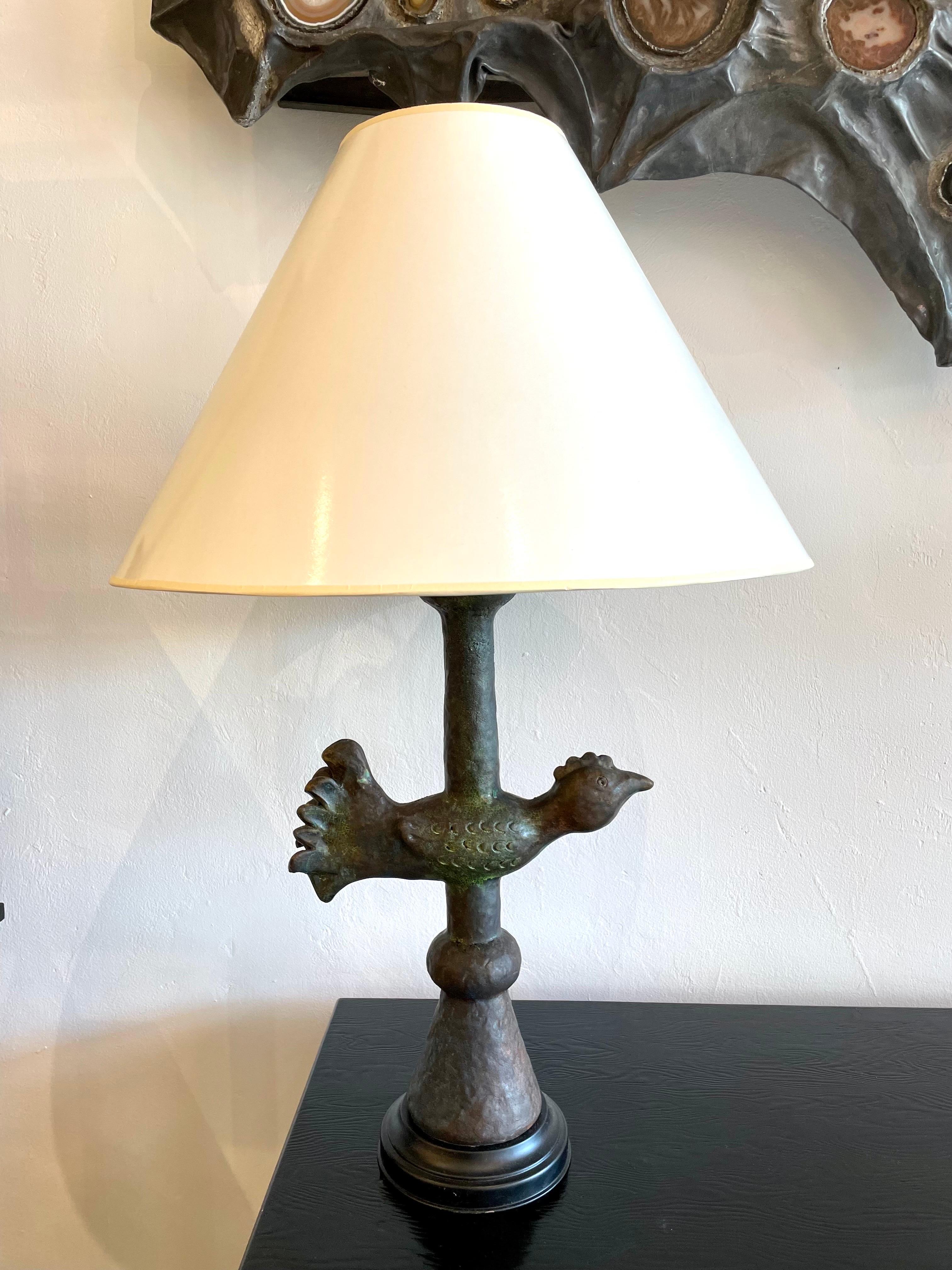 Aldo Londi for Bitossi Ceramic Rooster Lamp 6