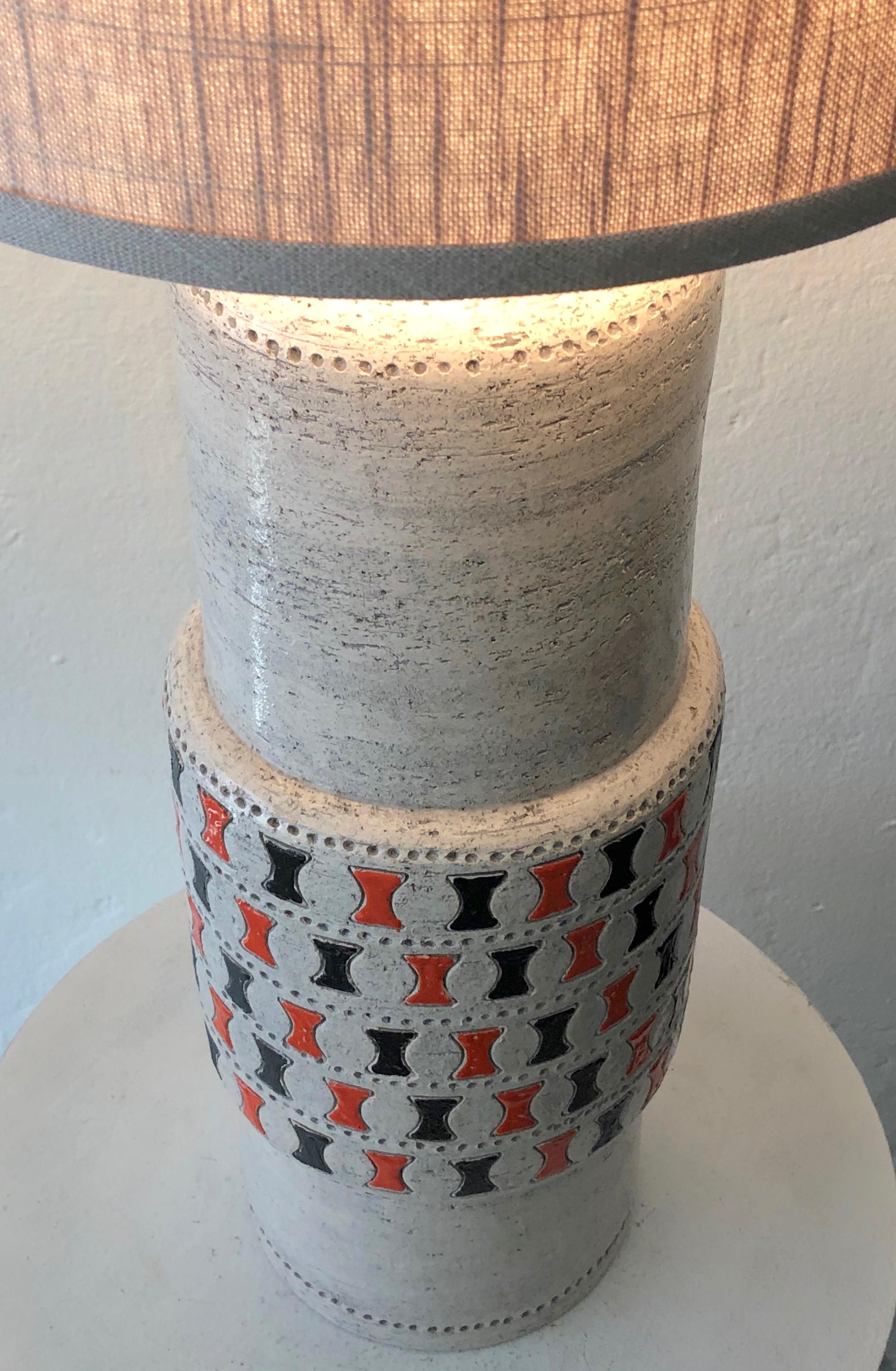 Aldo Londi for Bitossi Ceramic Table Lamp For Sale 3