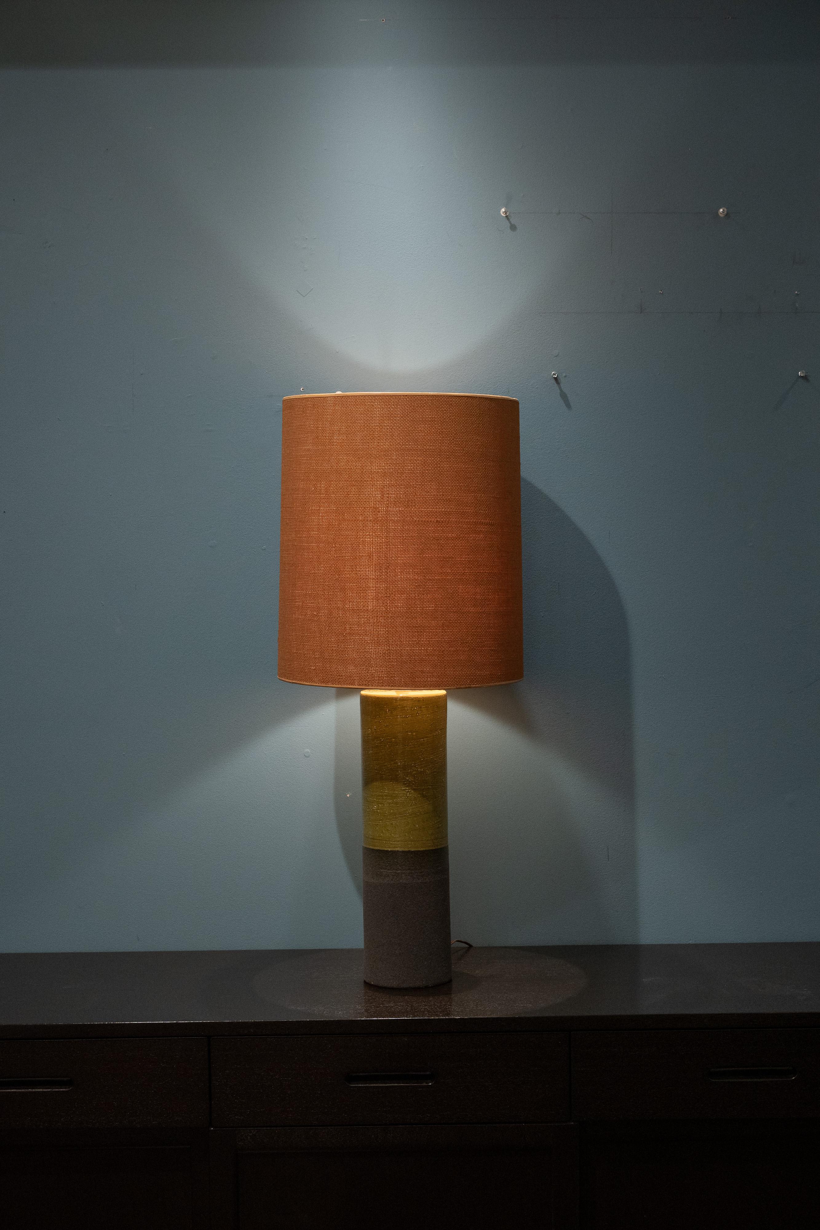 Aldo Londi for Bitossi Ceramic Table Lamp, Italy For Sale 1