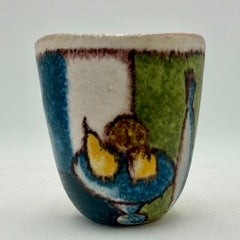 Aldo Londi for Bitossi Ceramic Vase Raymor Italy 1960s