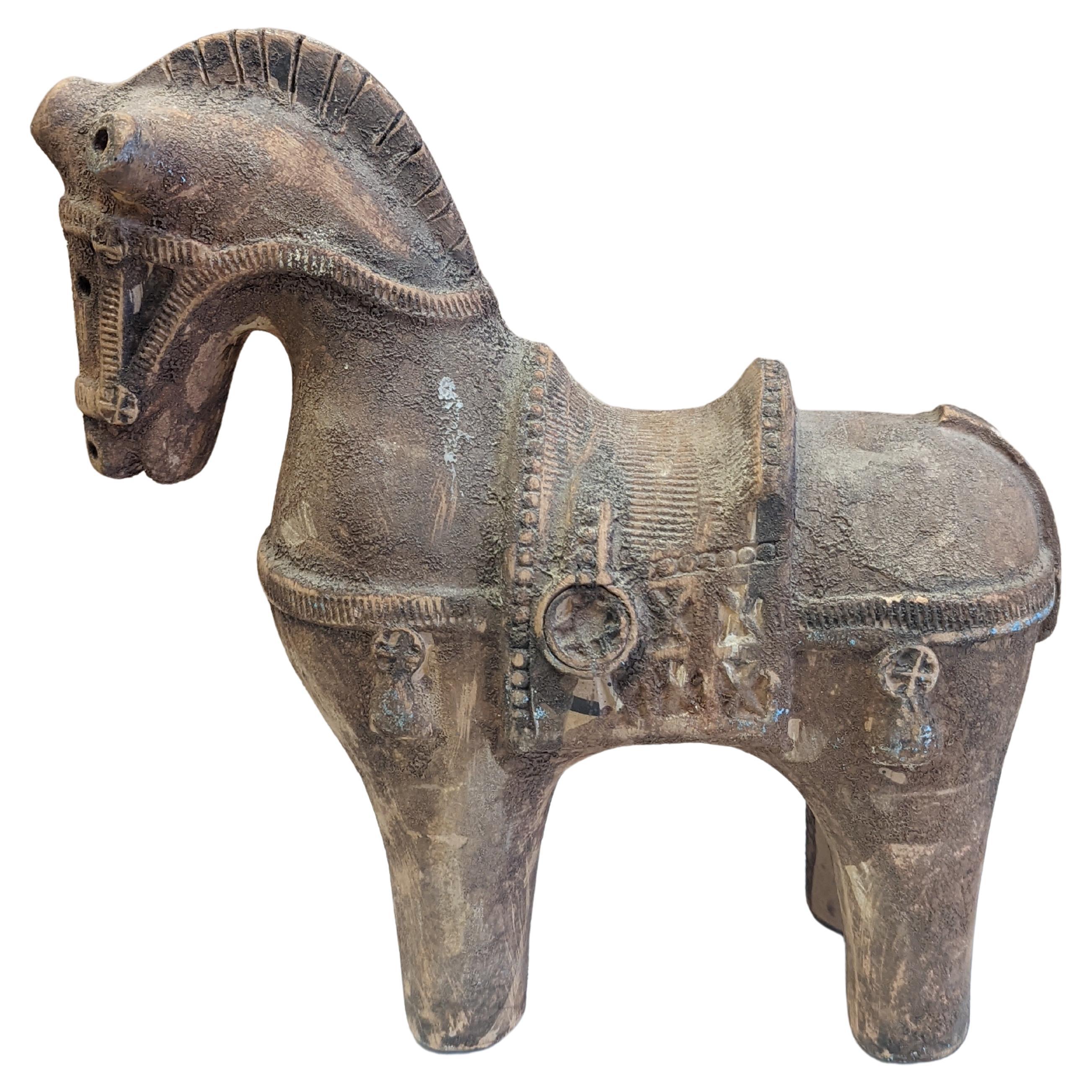 Aldo Londi for Bitossi Ceramic War Horse For Sale