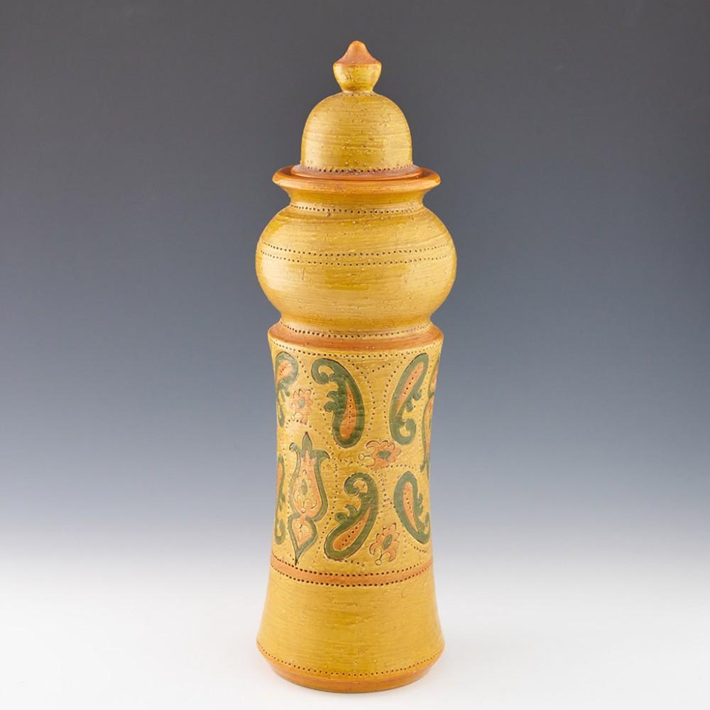 Mid-Century Modern Aldo Londi for Bitossi Ceramiche - 'Liberty' Lidded Jar, c1963 For Sale