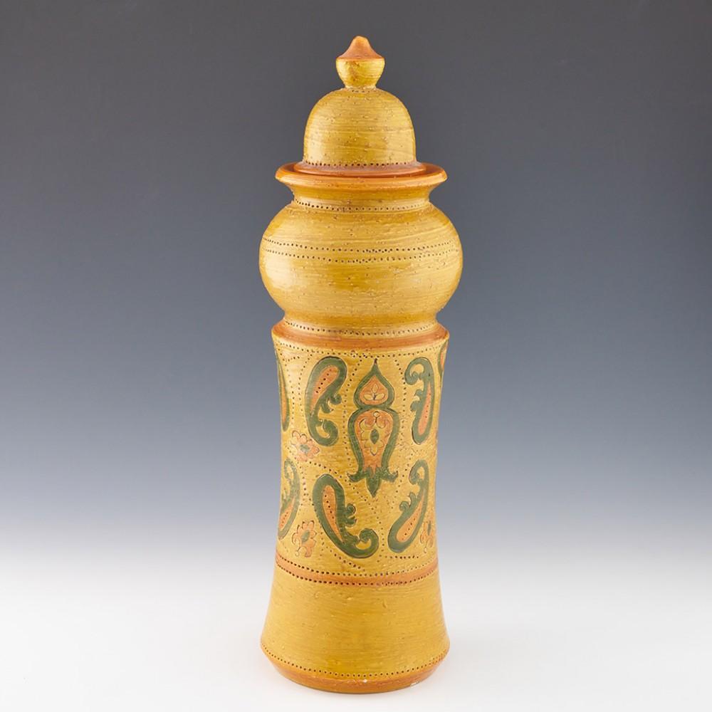 Italian Aldo Londi for Bitossi Ceramiche - 'Liberty' Lidded Jar, c1963 For Sale
