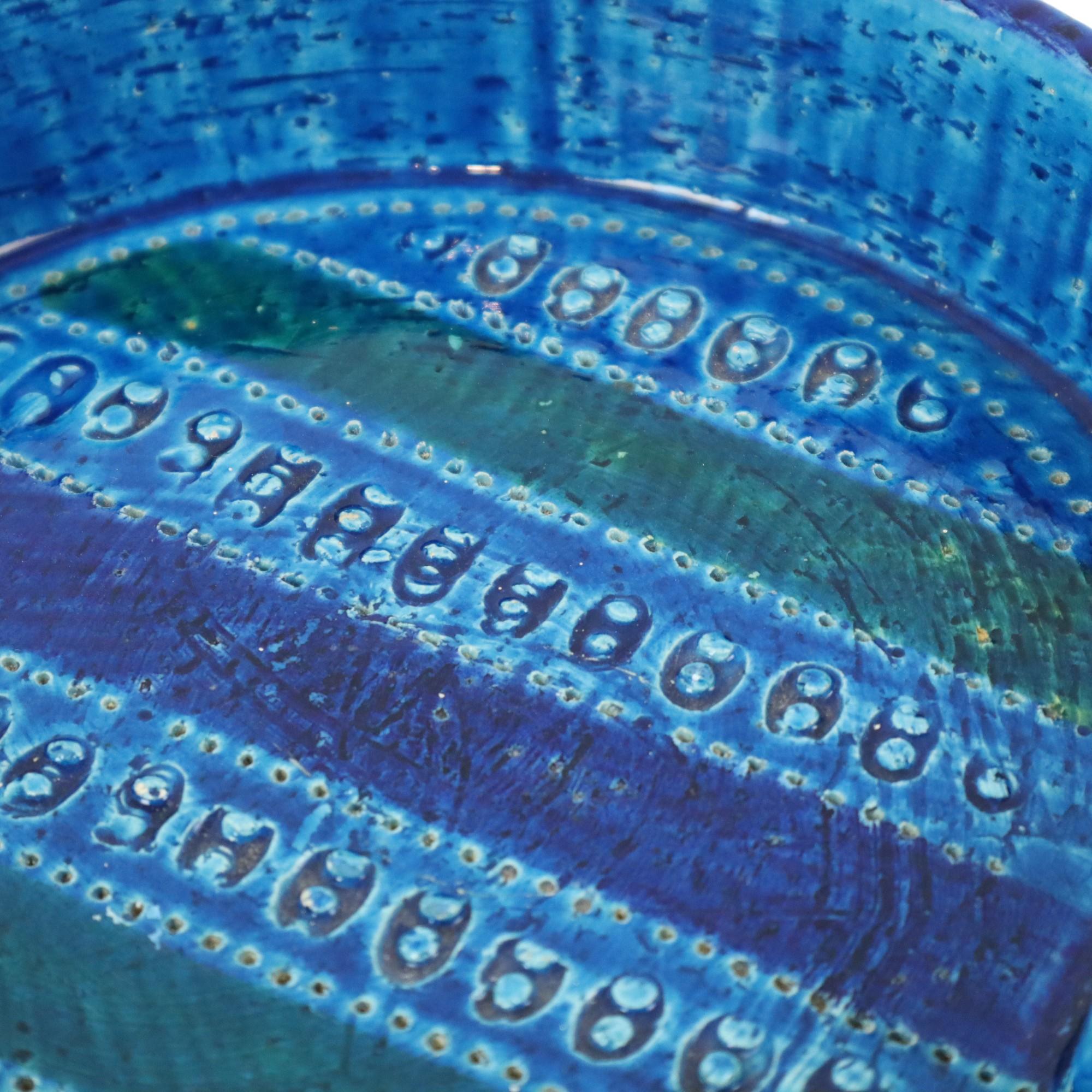 Aldo Londi for Bitossi Ceramics Cendrier Vide Poche Rimini Blue en vente 3