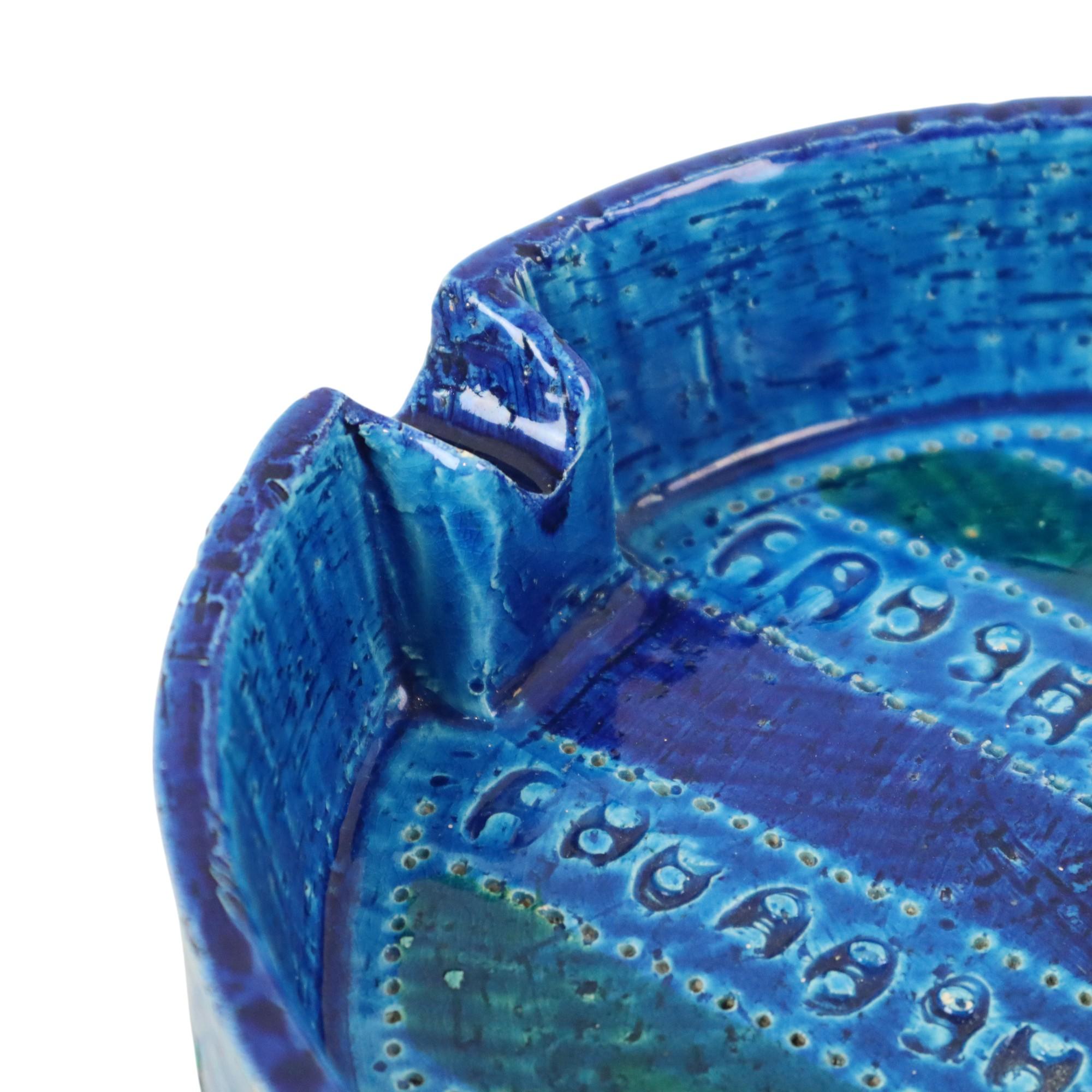Aldo Londi for Bitossi Ceramics Cendrier Vide Poche Rimini Blue en vente 4