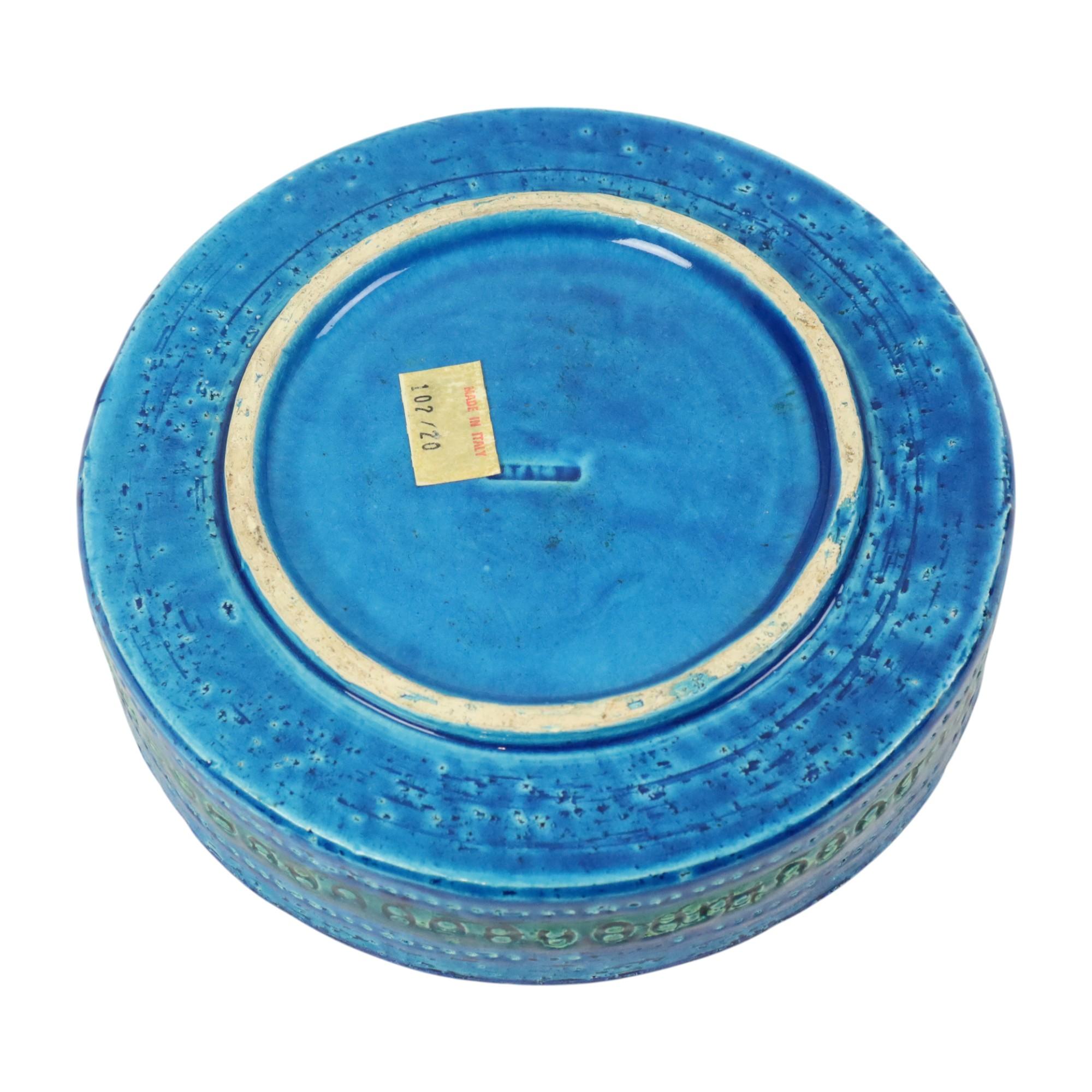 Aldo Londi for Bitossi Ceramics Cendrier Vide Poche Rimini Blue en vente 6