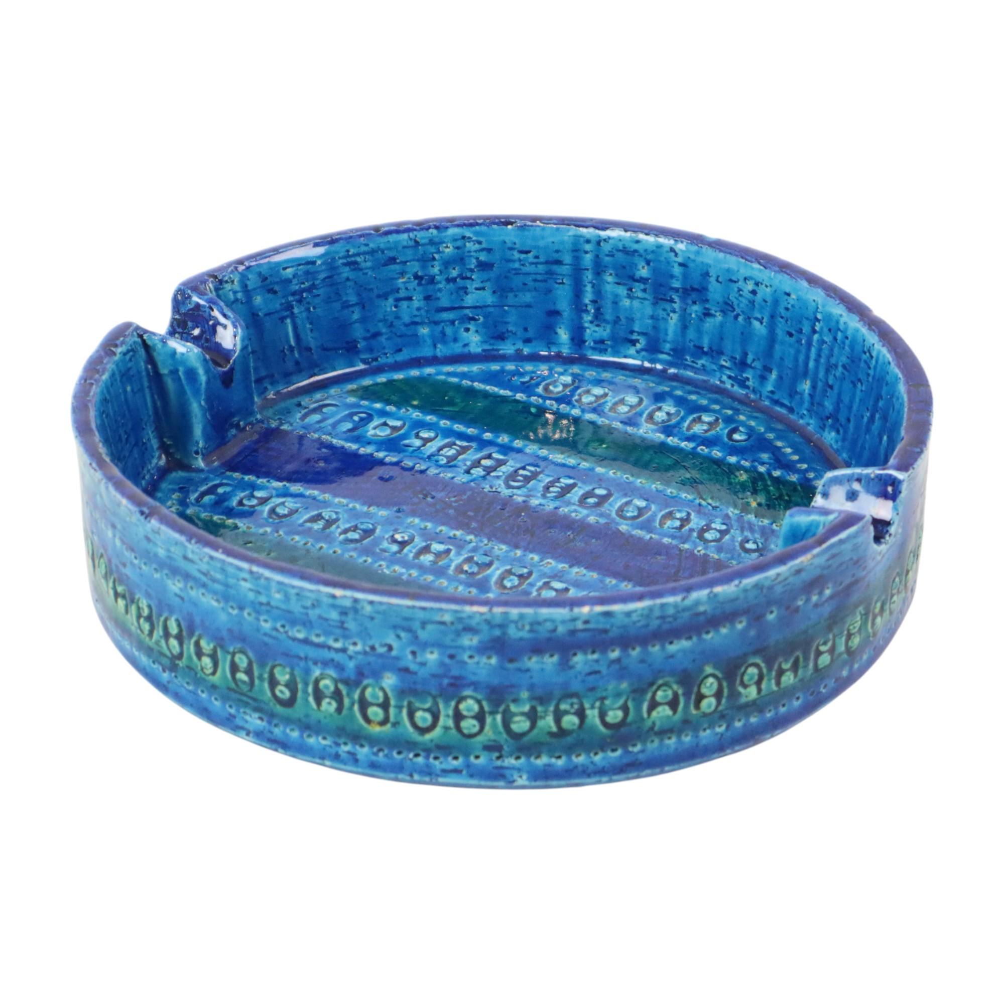 Aldo Londi for Bitossi Ceramics Cendrier Vide Poche Rimini Blue en vente 1
